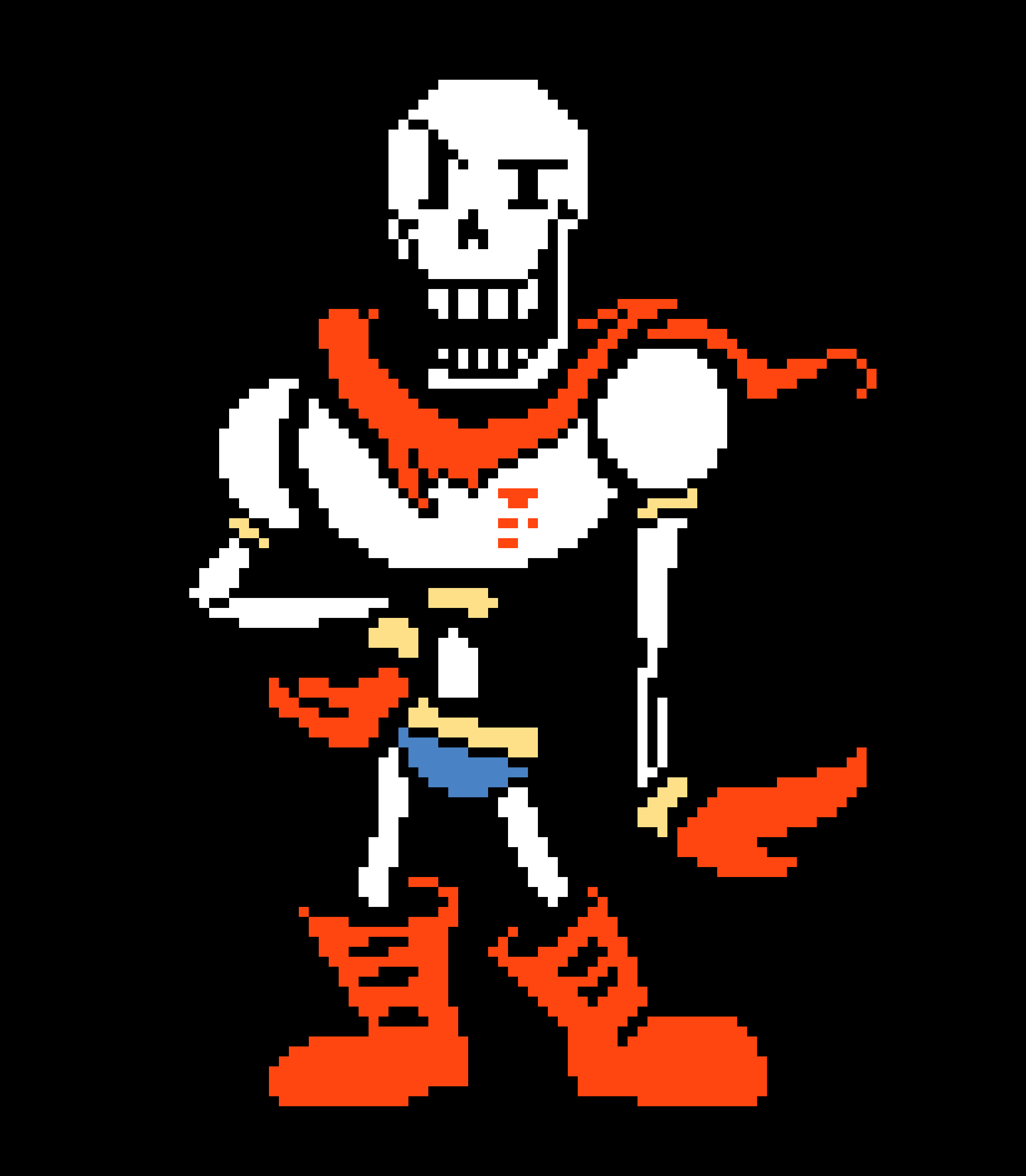 2060x2360 Papyrus (Undertale) image Papyrus' Battle Sprite Colored HD, Phone