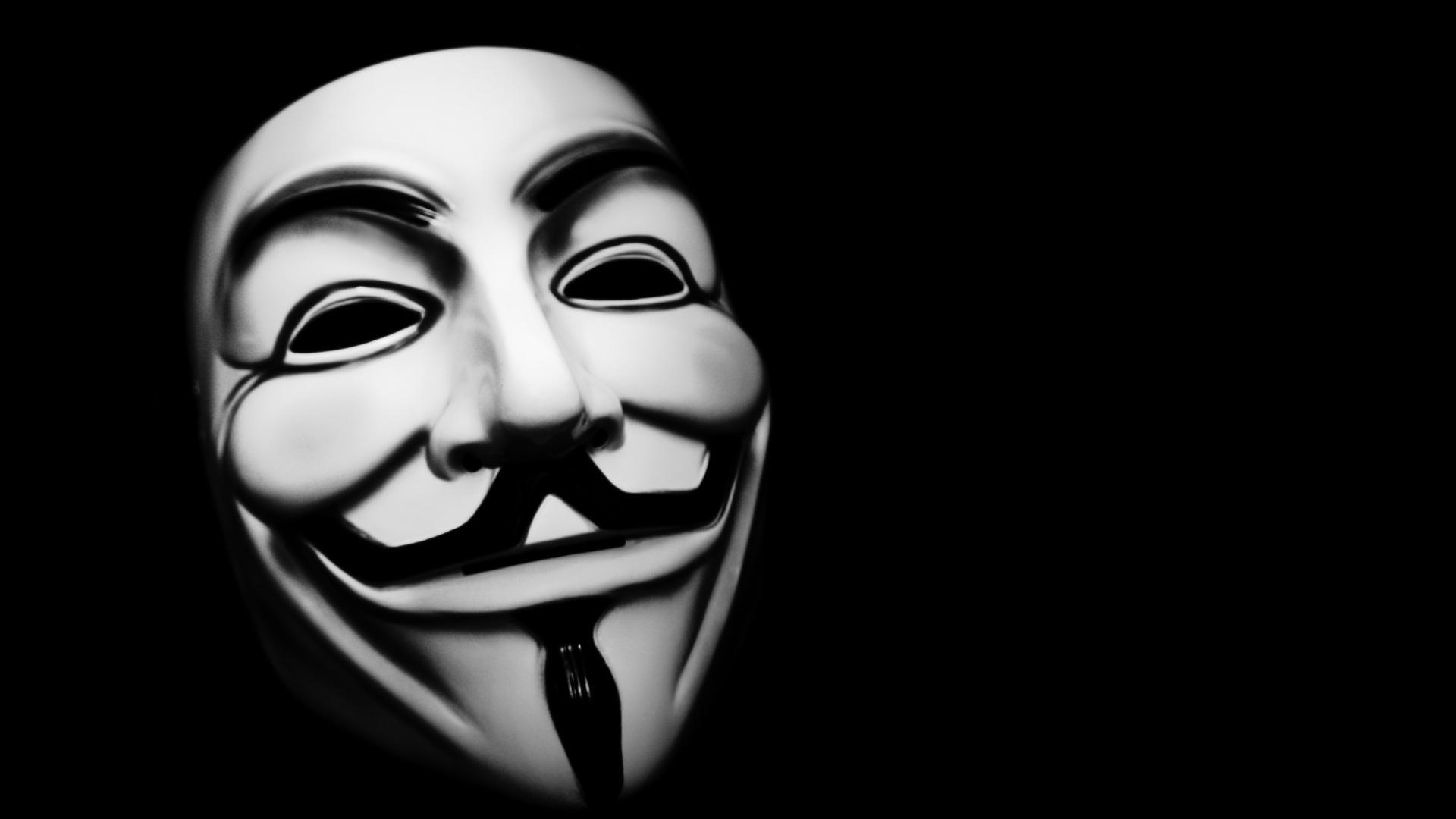 1920x1080 Anonymous v for vendetta black background hackers masks wallpaper, Desktop