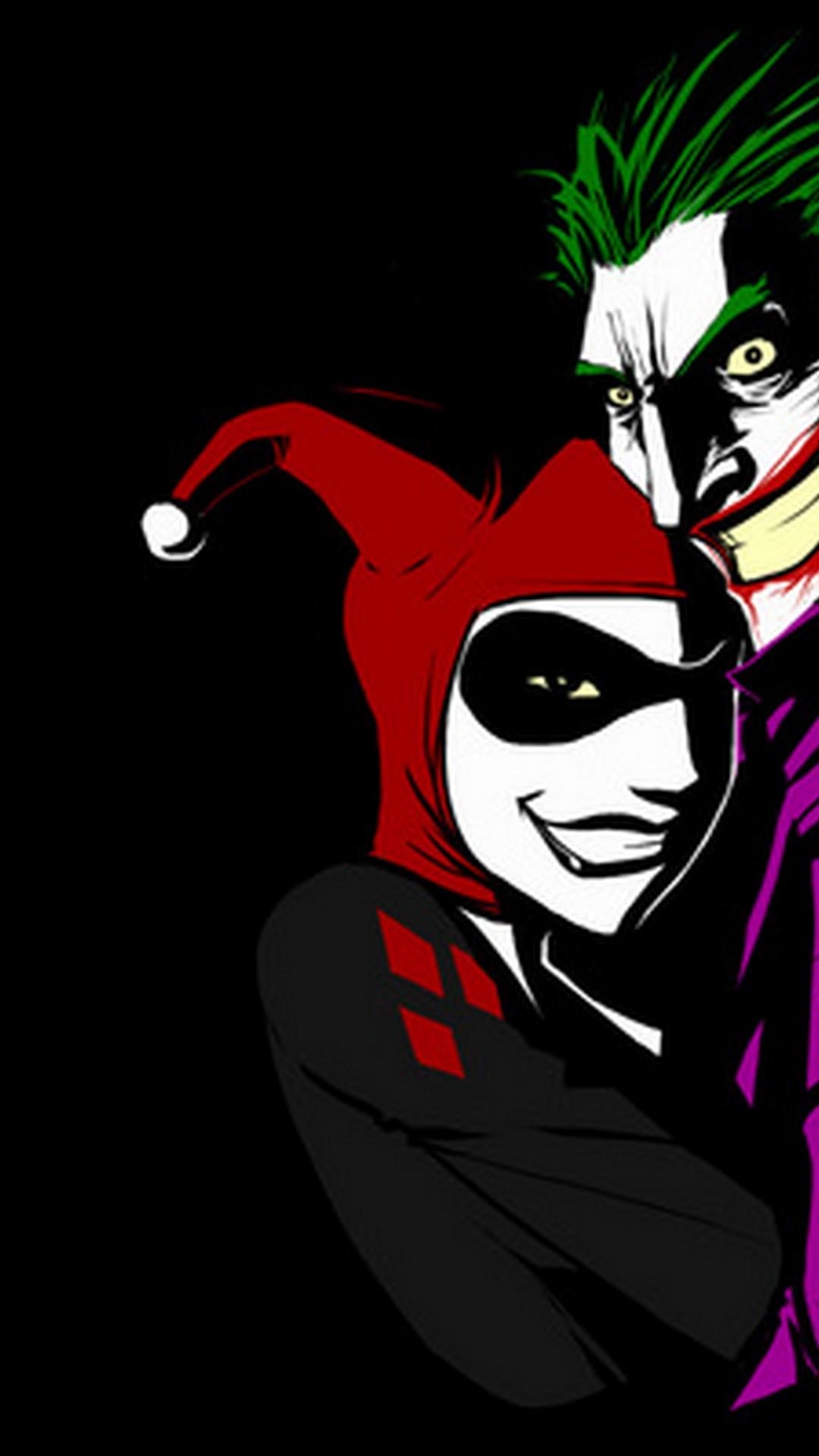 1080x1920 iPhone Wallpaper Joker And Harley 3D iPhone Wallpaper, Phone