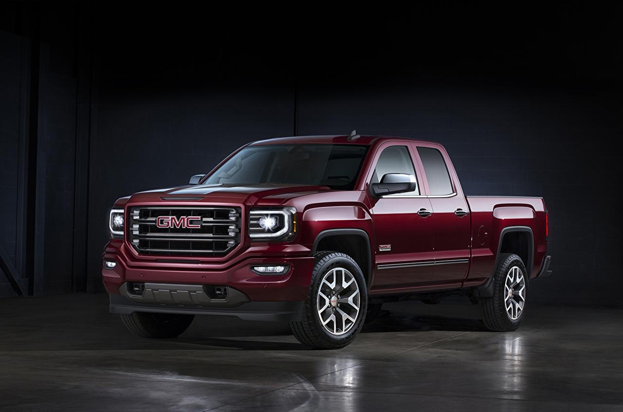 1280x850 Wallpaper GMC 2015 Sierra Crew Cab Wine color auto, Desktop