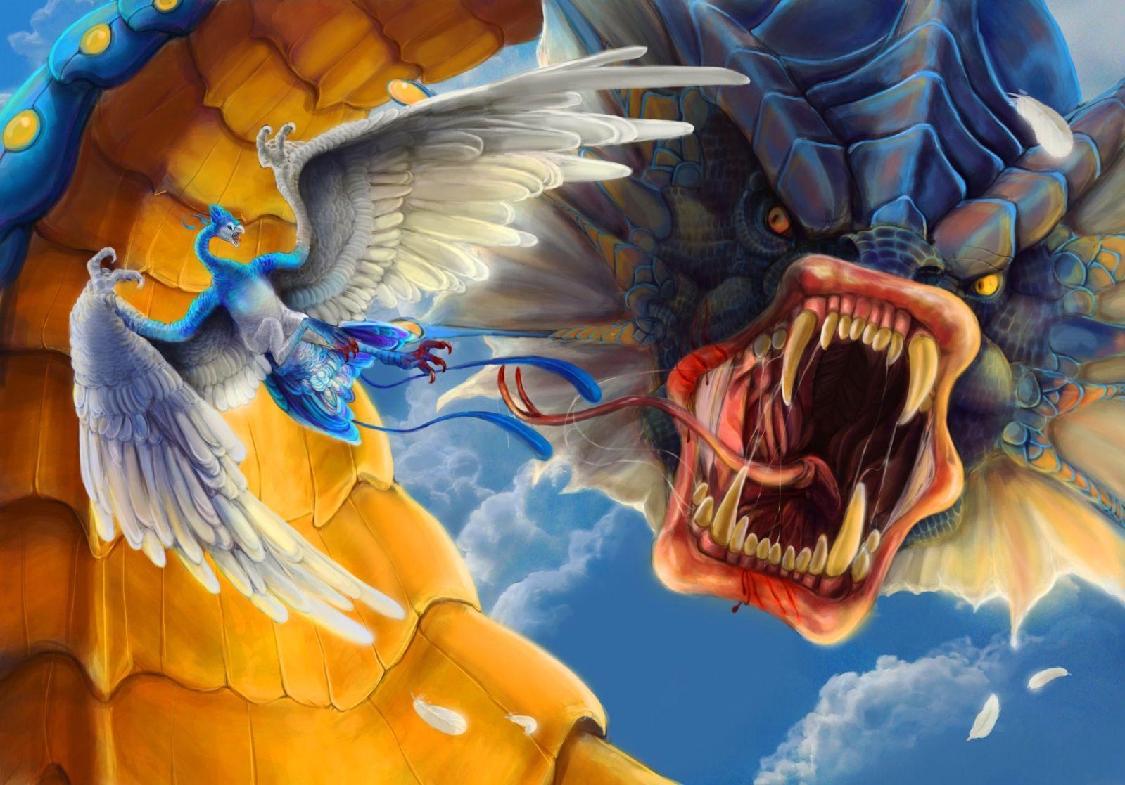 1600x1120 pokemon, alternative art, Gyarados, Altaria wallpaper, Desktop