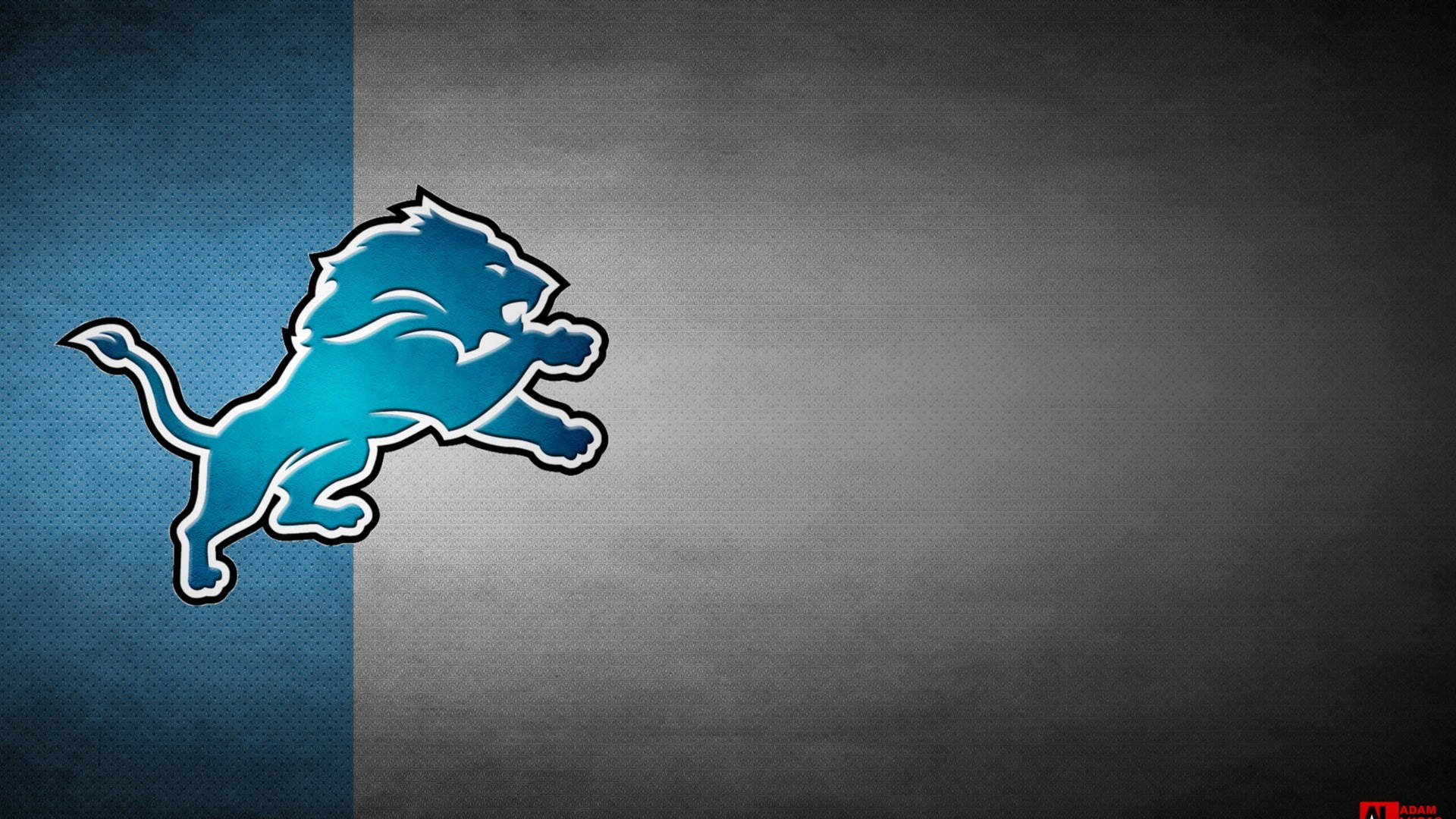 1920x1080 Download Detroit Lions Blue And Gray Logo Wallpaper, Desktop