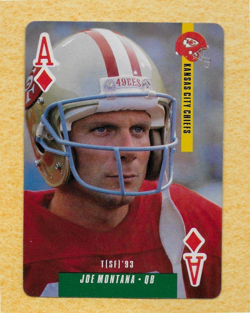 800x1000 Joe Montana Kansas City Chiefs NLF football playing card, Phone