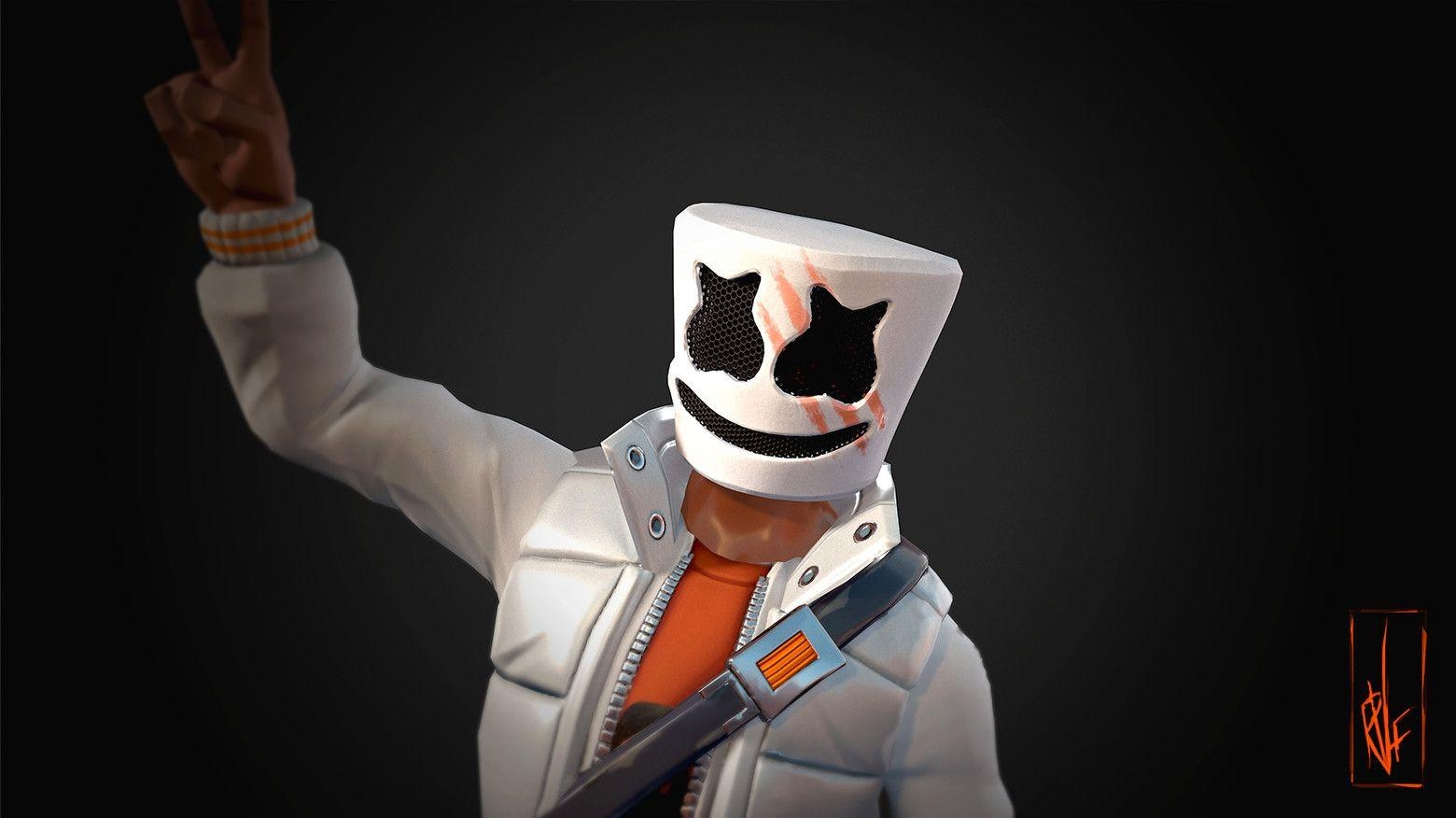 1560x880 Marshmello Fortnite skin Epic Games Wallpaper, Desktop