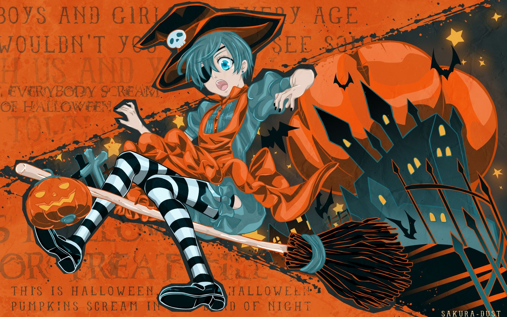 1920x1200 all male ciel phantomhive halloween kuroshitsuji male. konachan.com.com Anime Wallpaper, Desktop