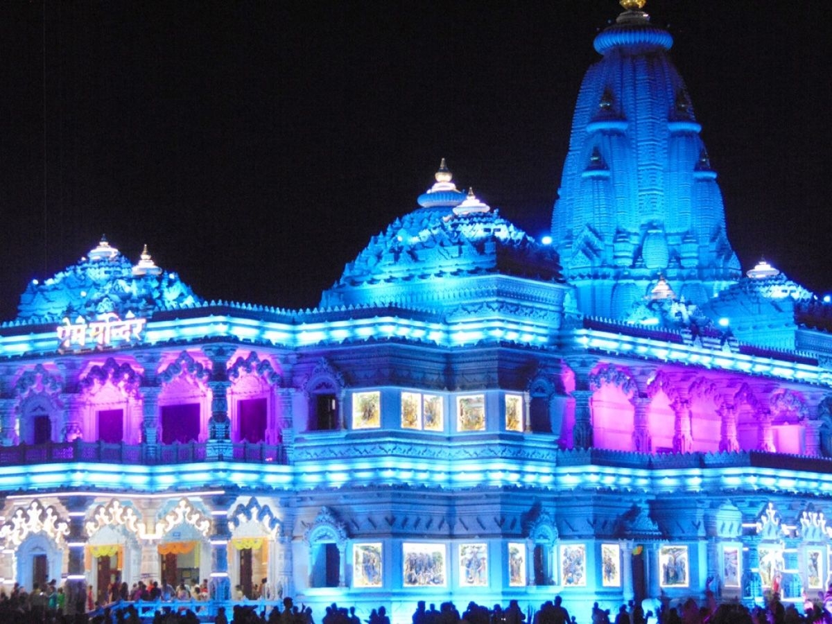 1200x900 Prem Mandir in Vrindavan, Mathura (Temple of Lond Krishna), Desktop