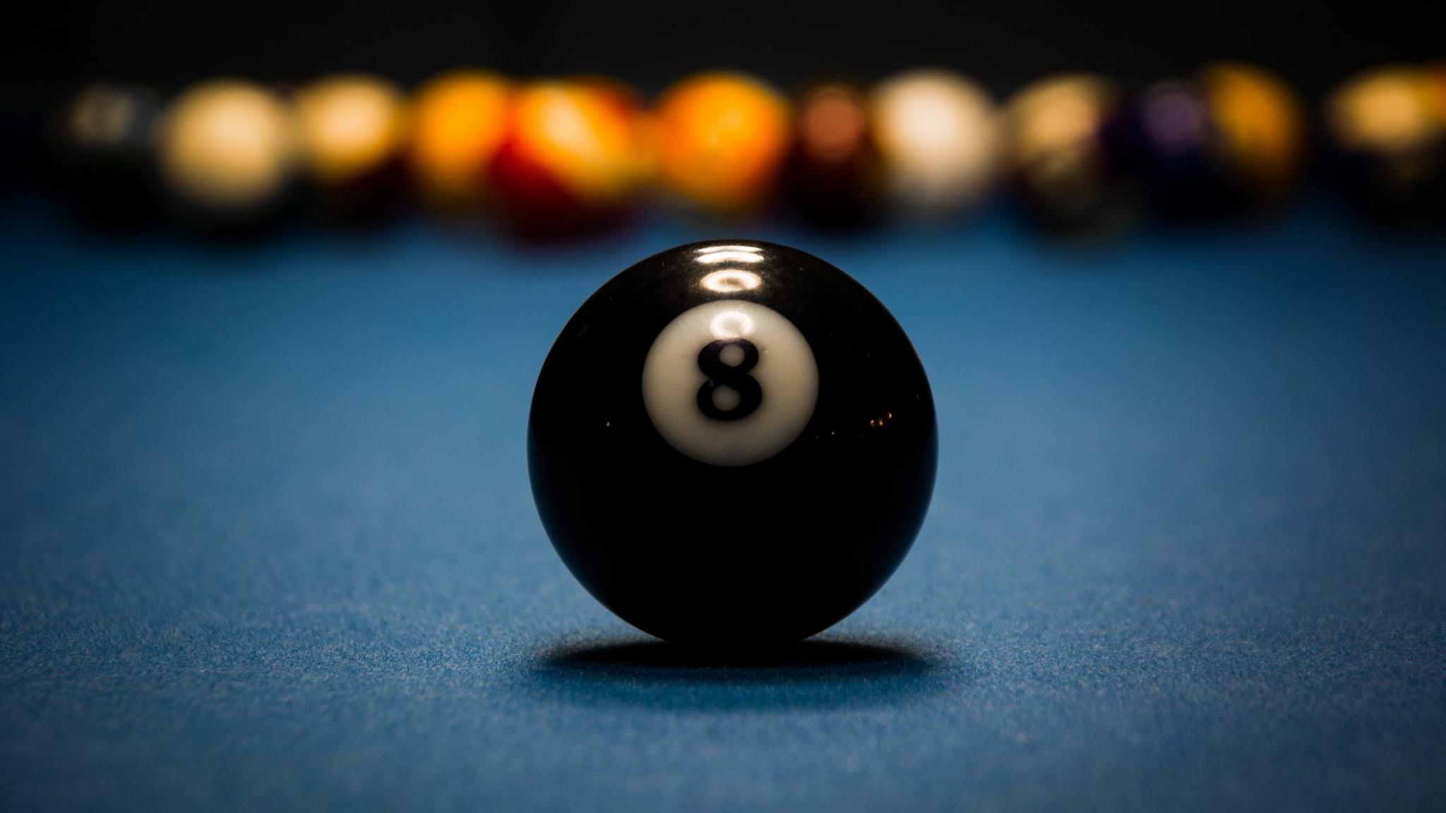 2050x1160 Billiards Ball Macro Wallpaper, Desktop