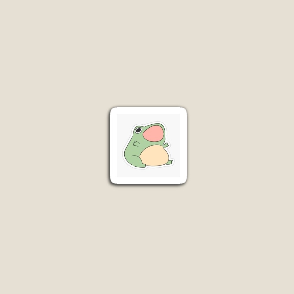 1000x1000 Preppy Frog Sticker Sticker, Phone