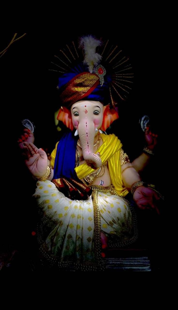 740x1280 Ganpati bappa Wallpaper Download, Phone