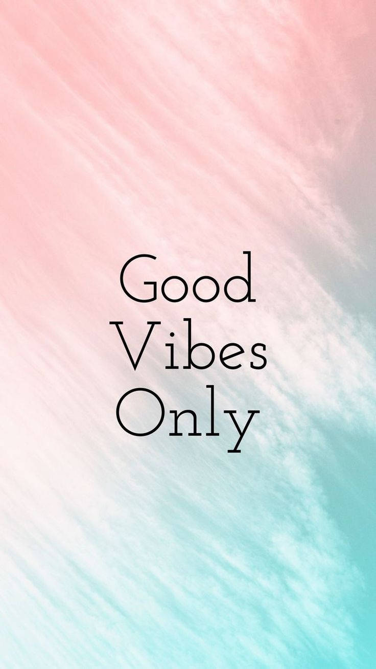 740x1310 Download Good Vibes Pink Blue Aesthetic Vibes Wallpaper, Phone