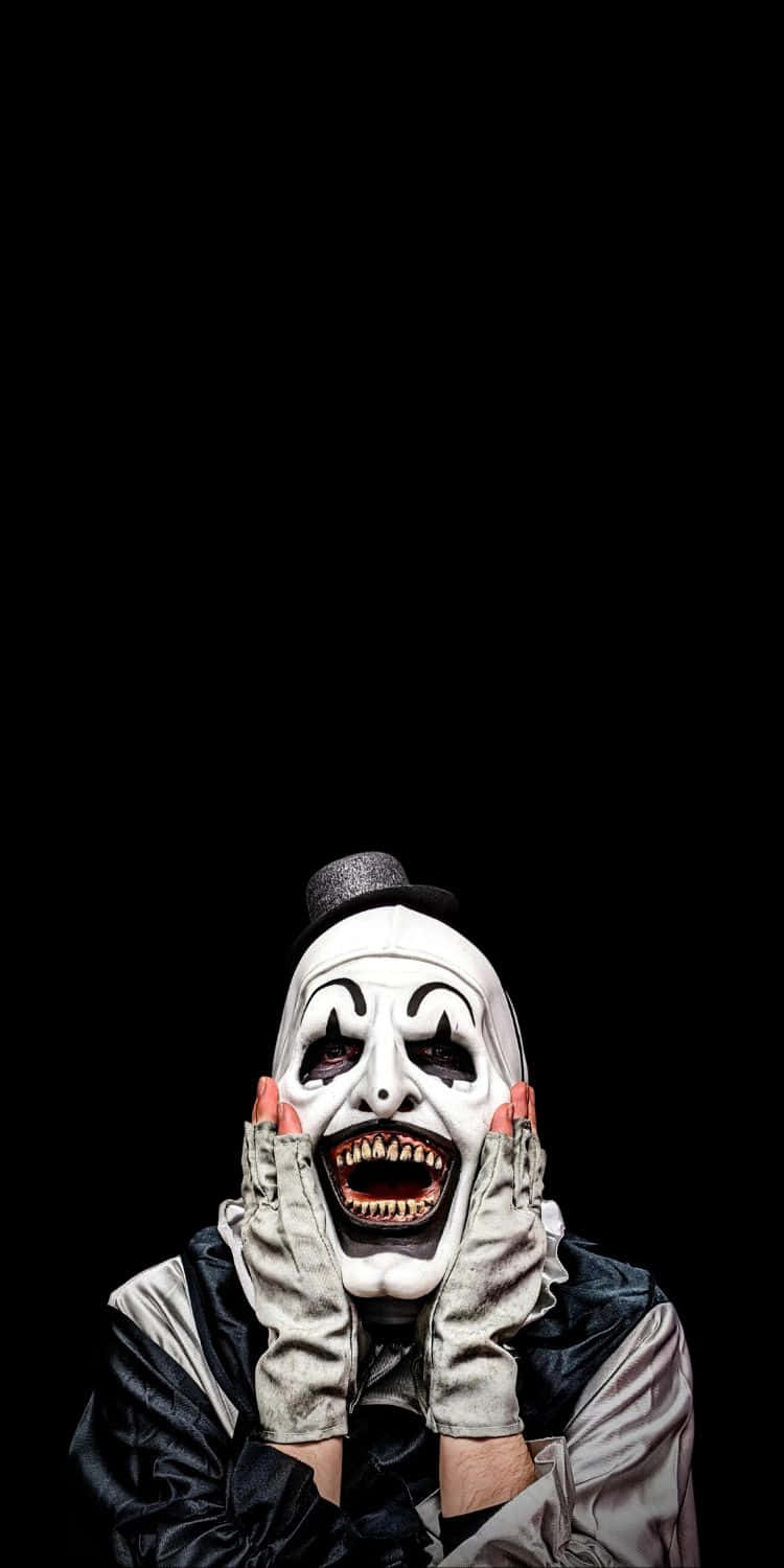 750x1500 Clown Terrifier Portrait Wallpaper, Phone