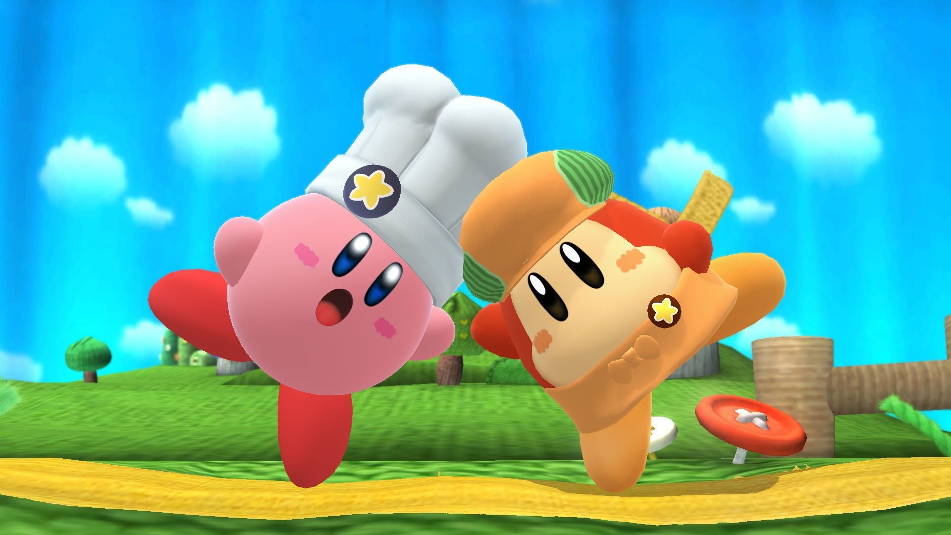 1920x1080 Kirby Cafe Skins (Kirby and Waddle Dee) [Super Smash Bros. (Wii U)] [Works In Progress], Desktop