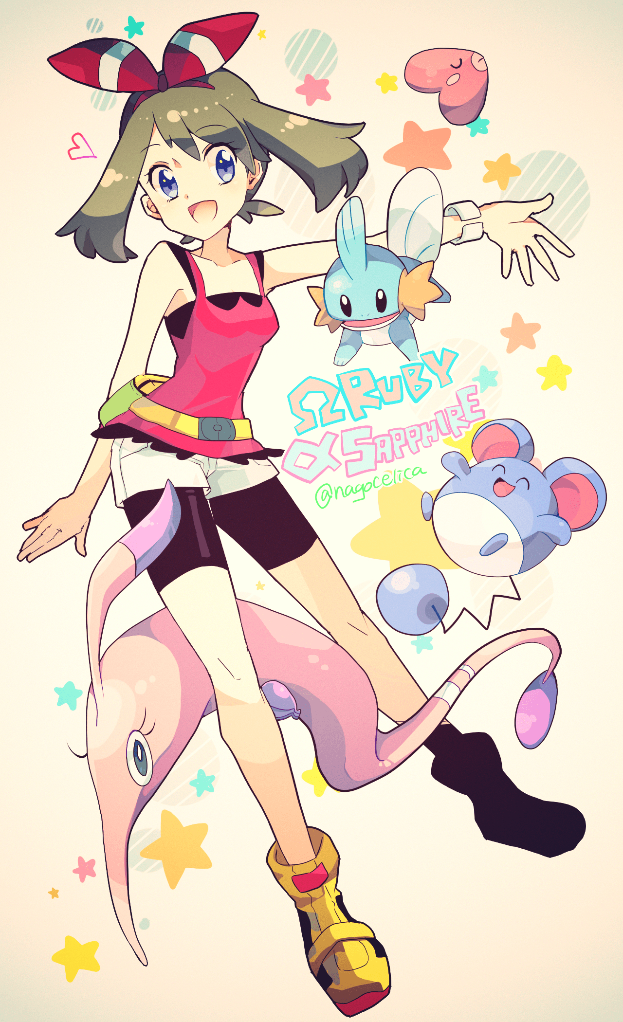 1280x2100 Omega Ruby and Alpha Sapphire May, Mudkip, luvdisc, marill, Phone