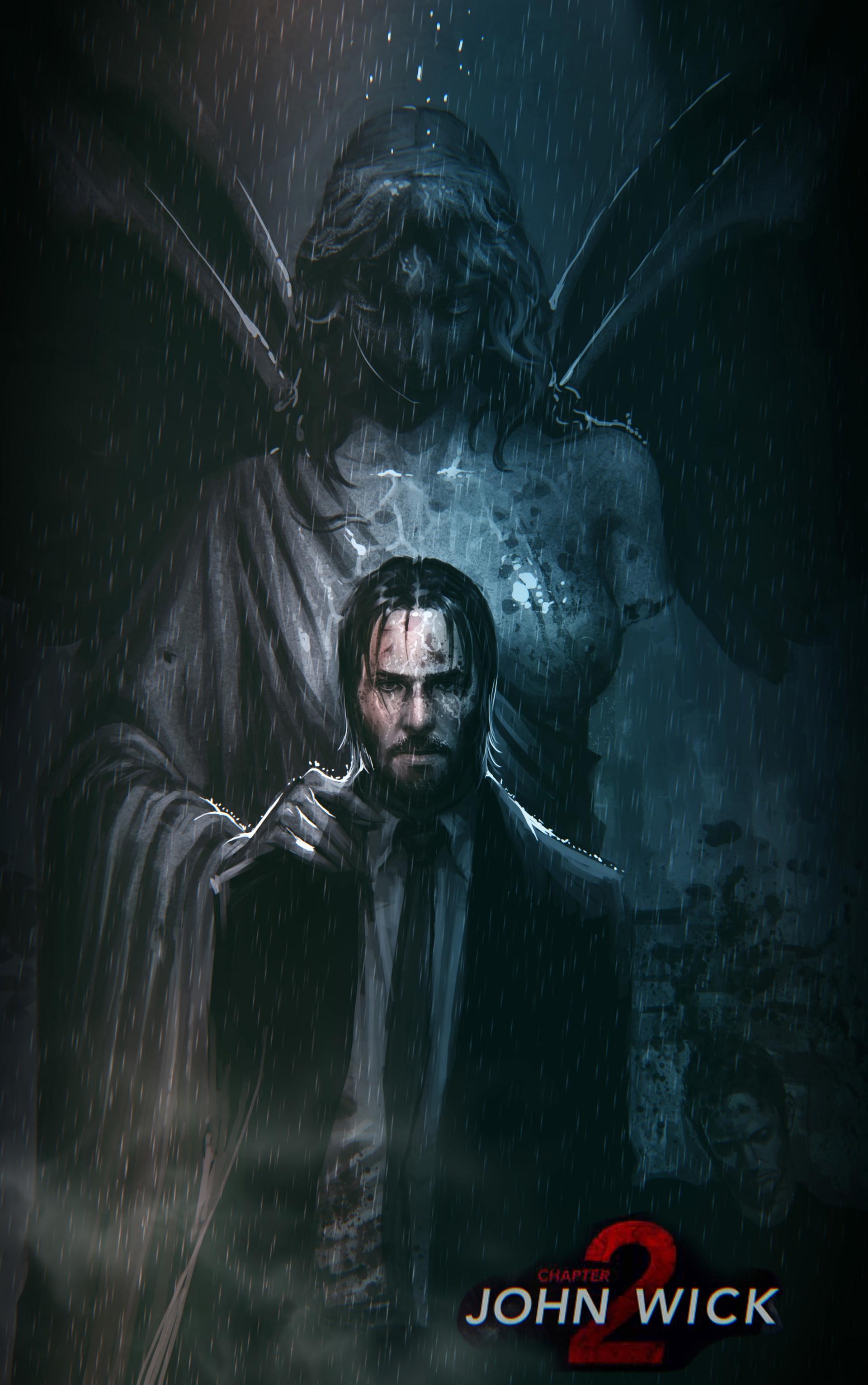 1920x3070 John Wick Chapter 2 Fan Art, Phone