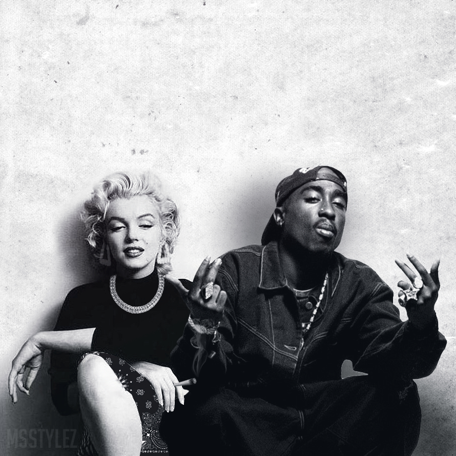 890x890 MsStylez x Marilyn Monroe x 2pac, Phone