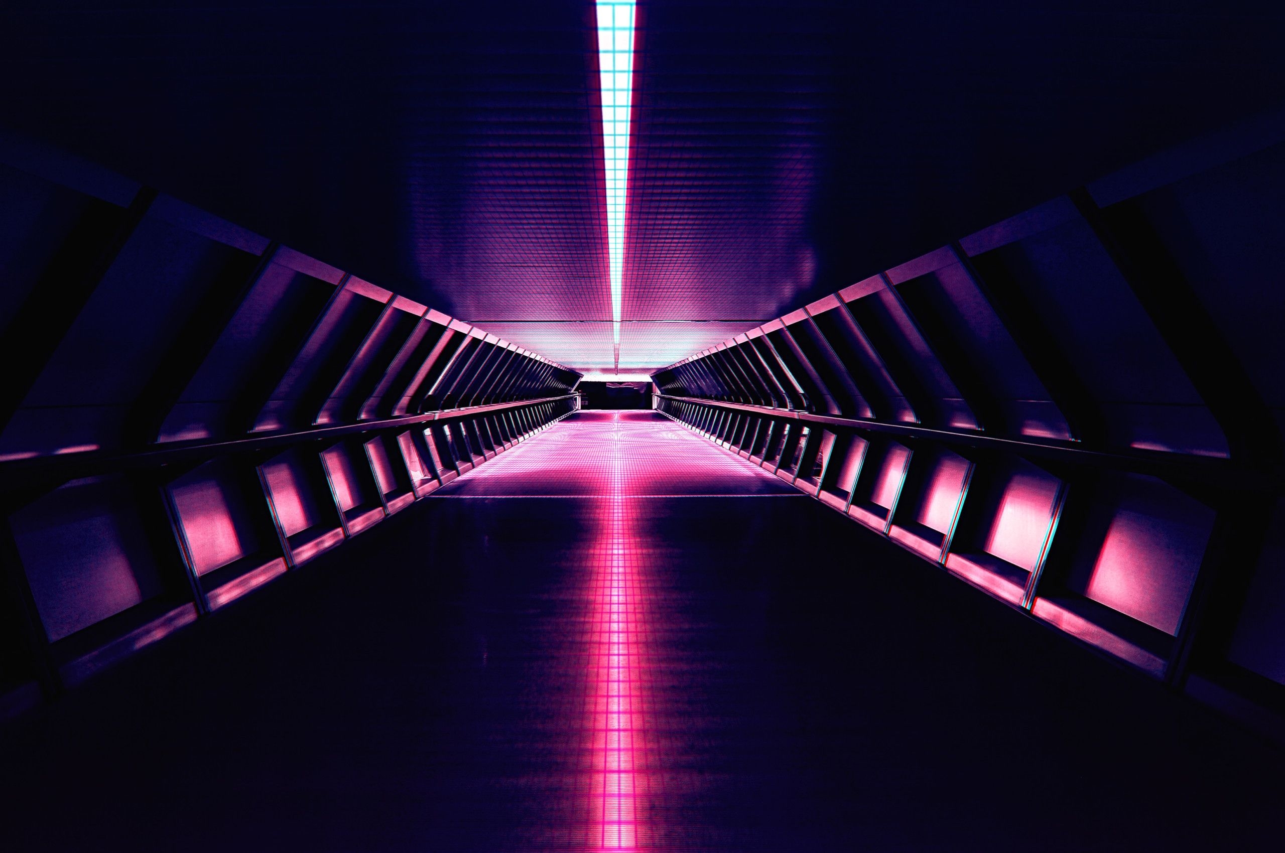 2560x1700 Synthwave Aesthetic Corridor 4k Chromebook Pixel HD 4k, Desktop