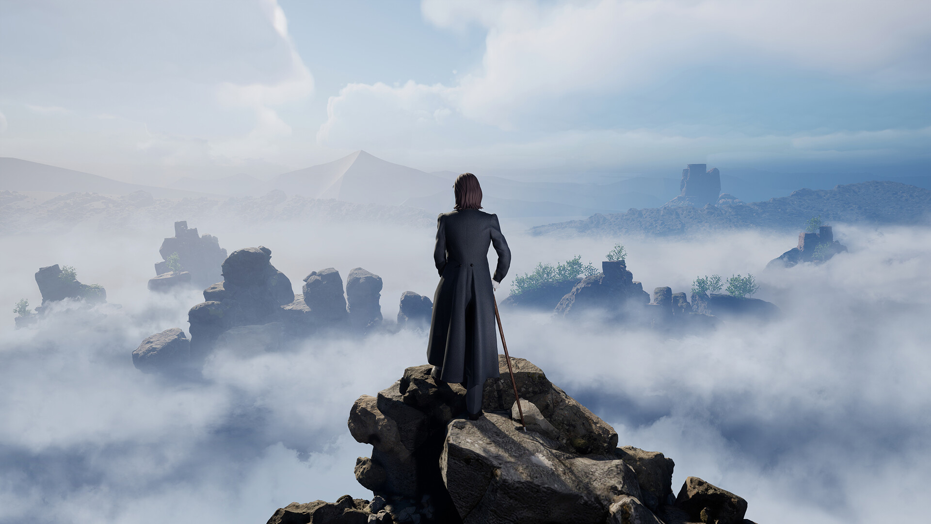 1920x1080 Wanderer above the Sea of Fog, Desktop