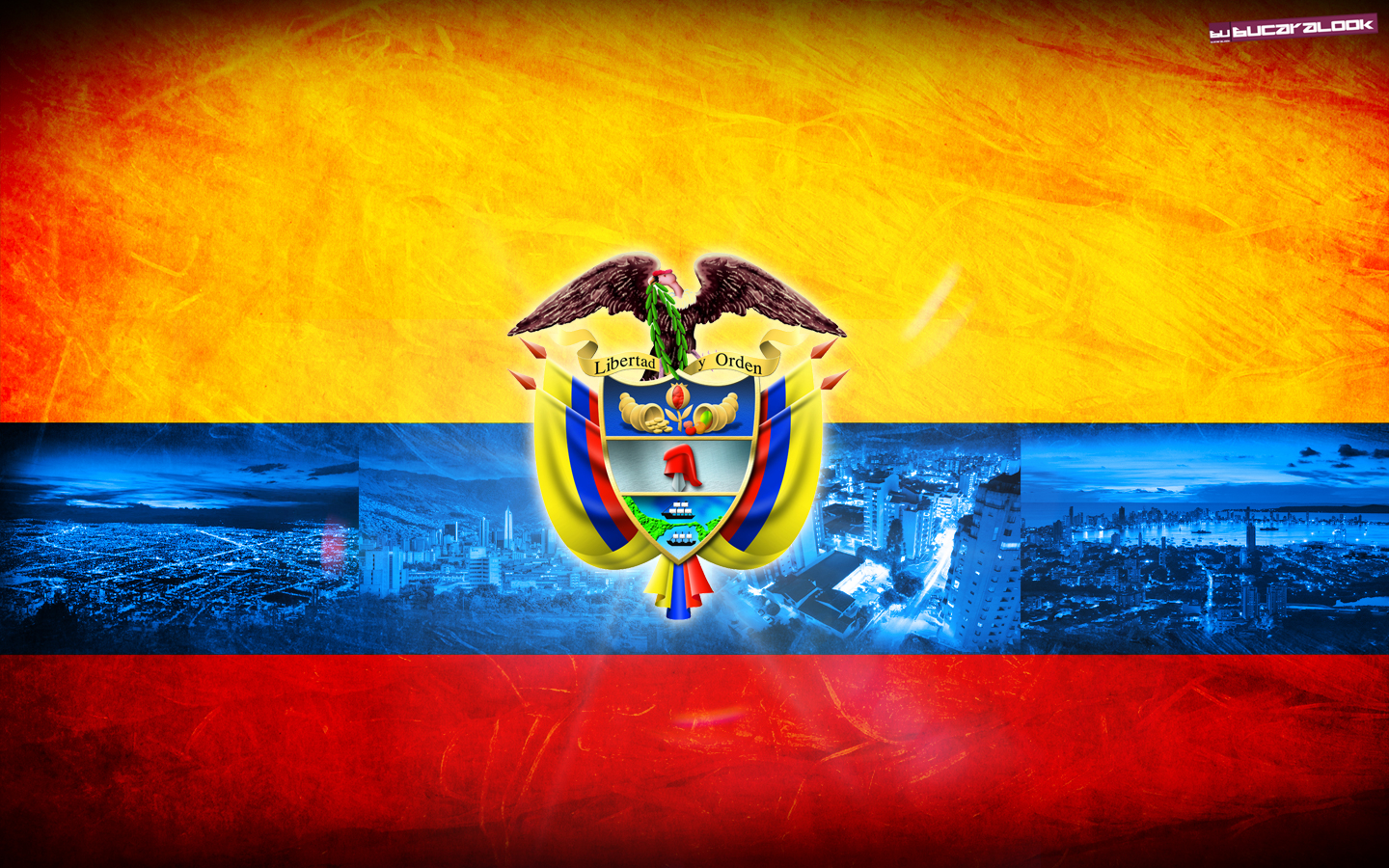 1440x900 Best Travelling Wallpaper: Colombia Flag, Travelling, Desktop