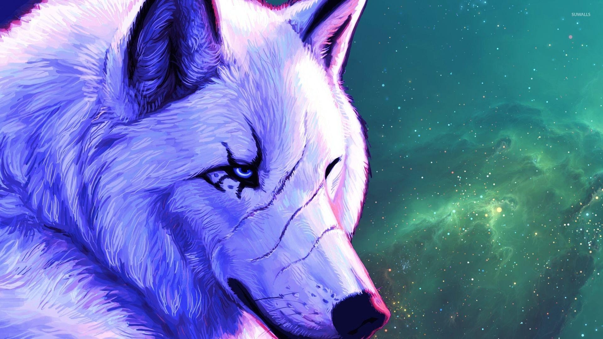 1920x1080 White alpha wolf wallpaper Art wallpaper, Desktop