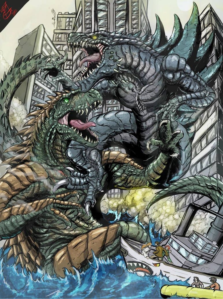 780x1040 Zilla Jr V A Rex: Battle In NYC By Gabe TKE. Godzilla, Godzilla Wallpaper, All Godzilla Monsters, Phone