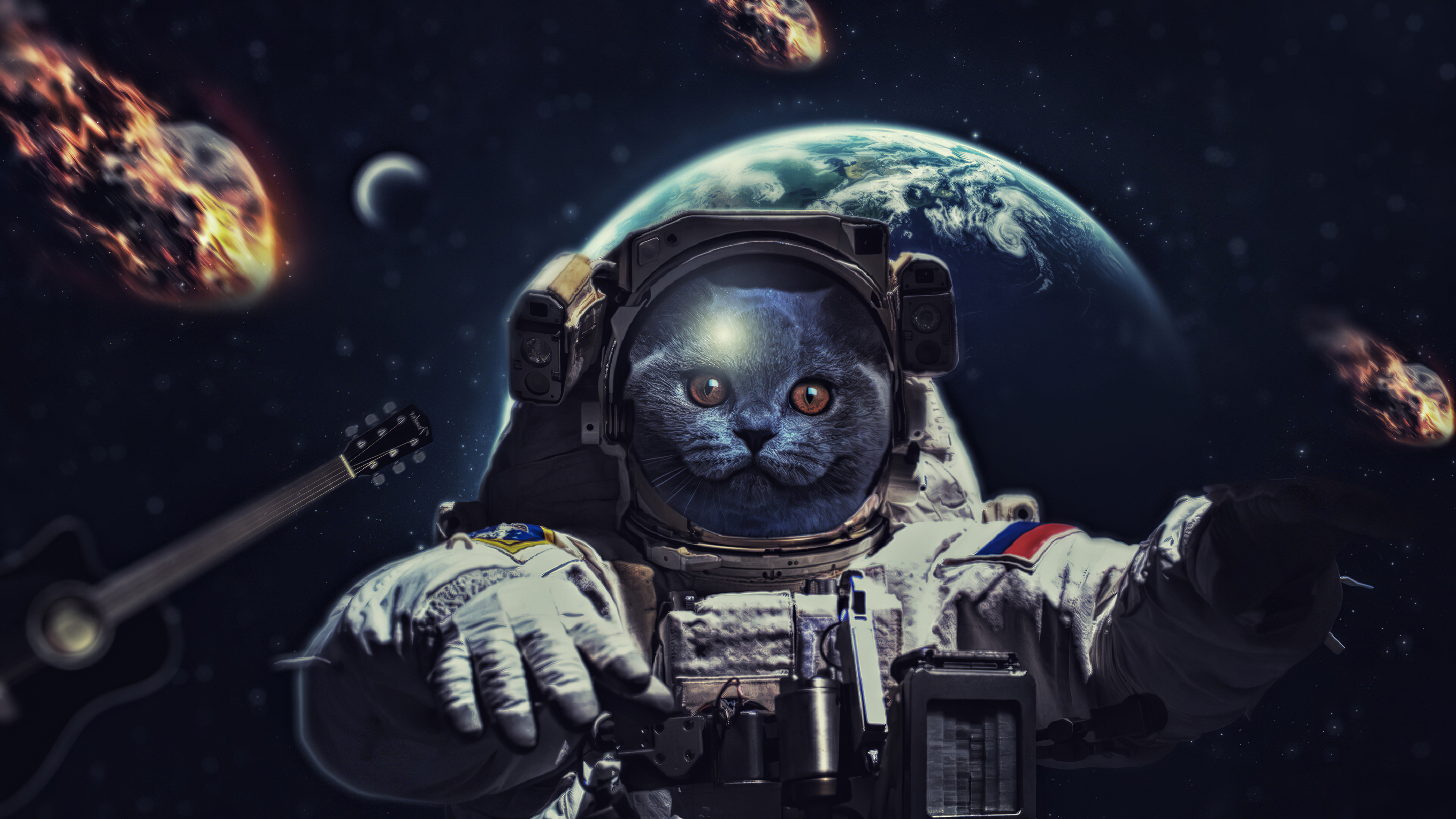 3840x2160 Cat In Space 4k, HD Artist, 4k Wallpaper, Image, Background, Photo and Picture, Desktop