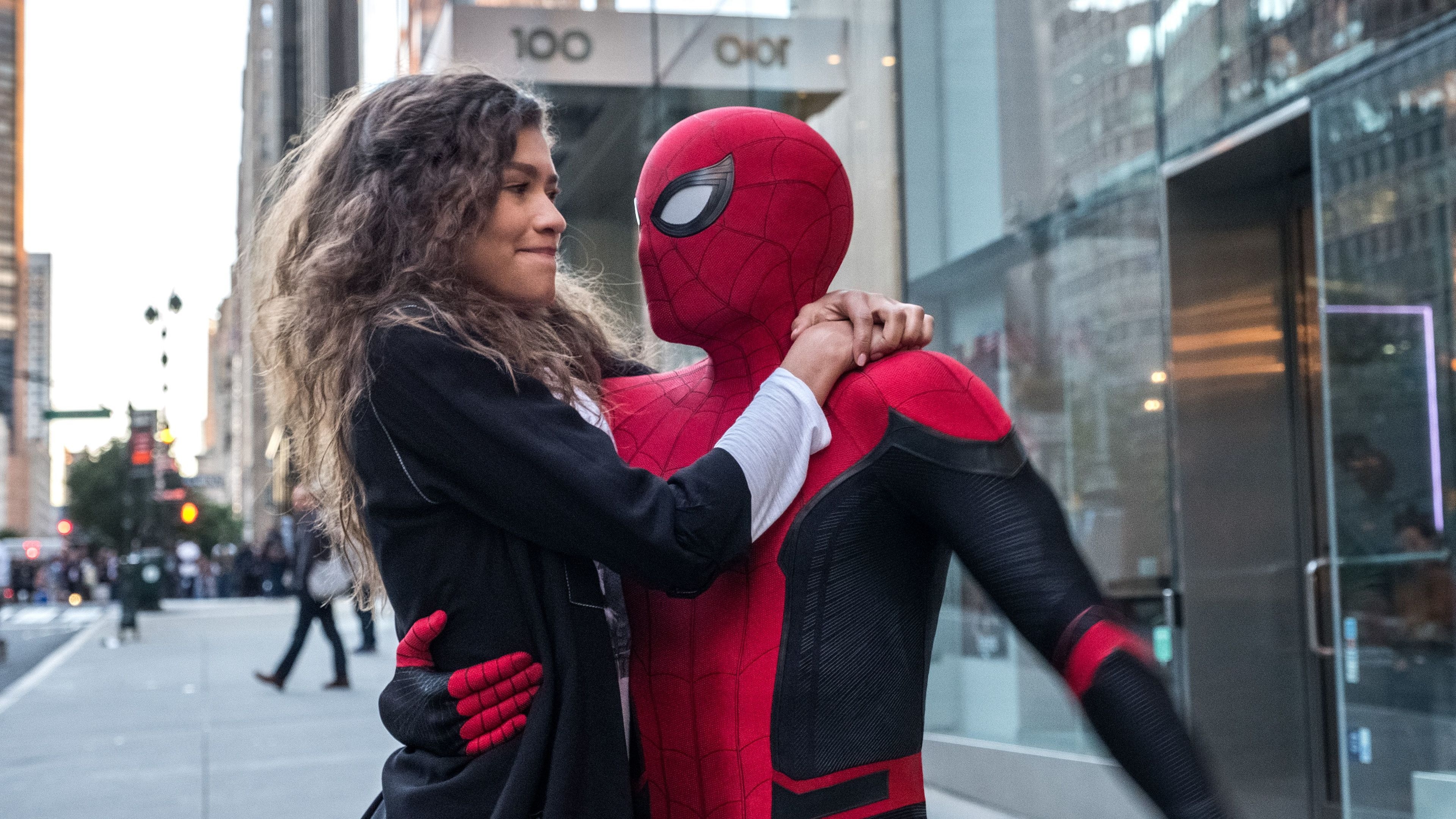 3840x2160 Wallpaper 4k Spider Man And Zendaya In Spider Man Far From Home, Desktop