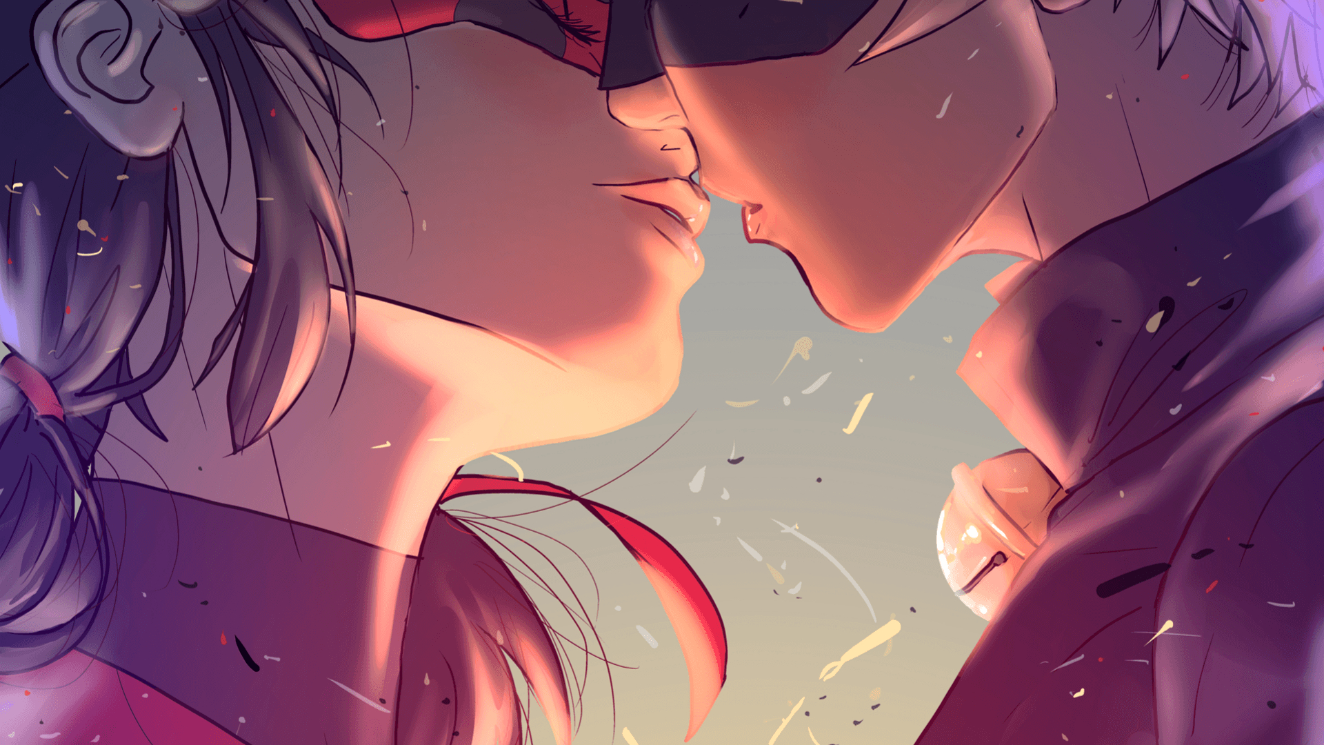 1920x1080 #ladybug and cat noir, #Miraculous LadyBug, #kissing, #cat, Desktop