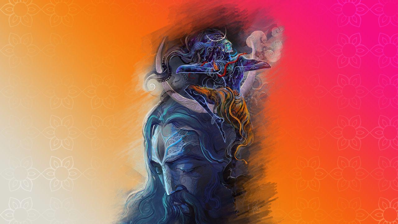 1280x720 Wallpaper Lord Shiva, Aghori, Indian God, HD, Creative Graphics, Desktop