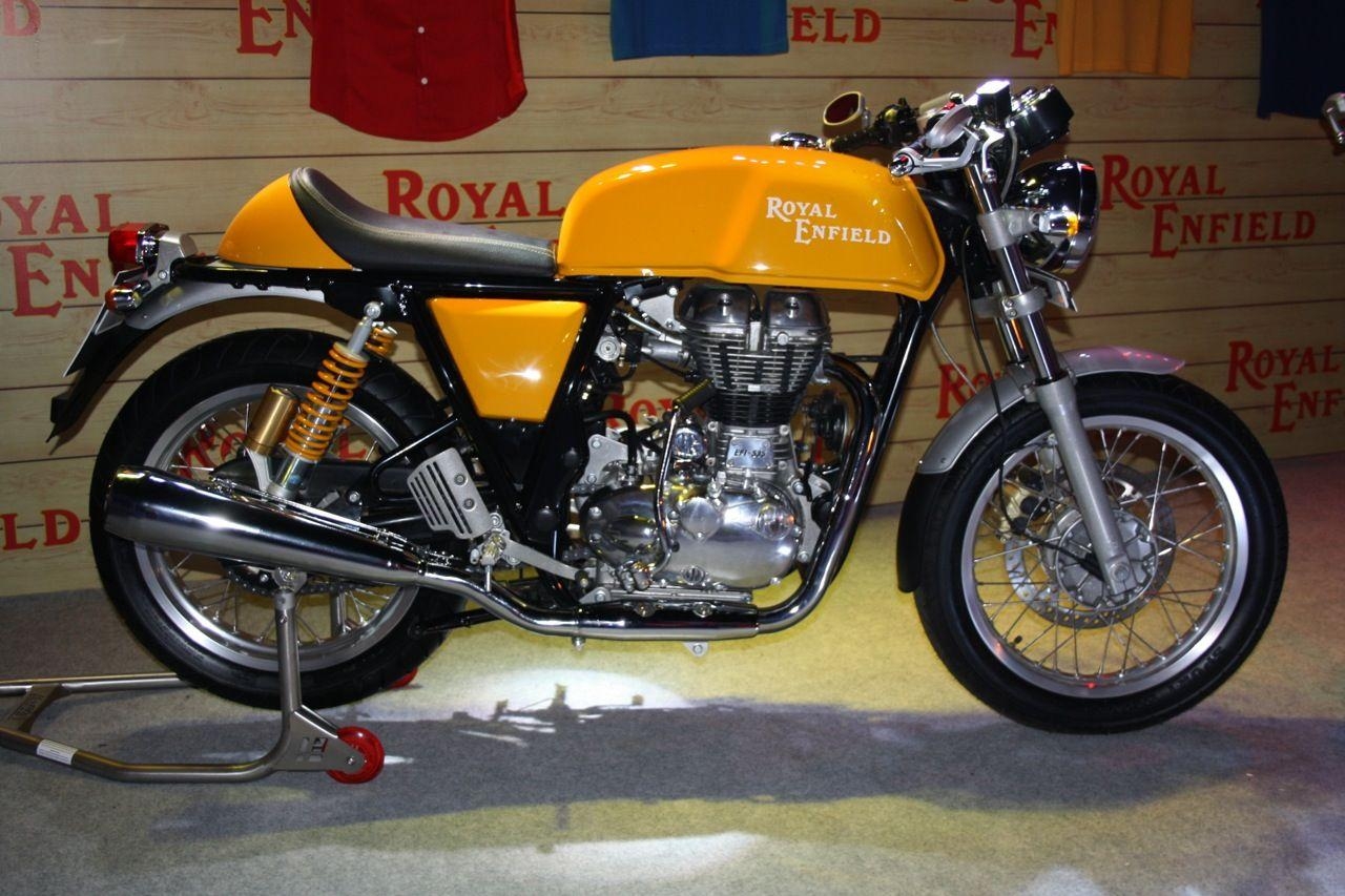 1280x860 Wallpaper: Royal Enfield Continental GT Yellow Bike Image, Desktop