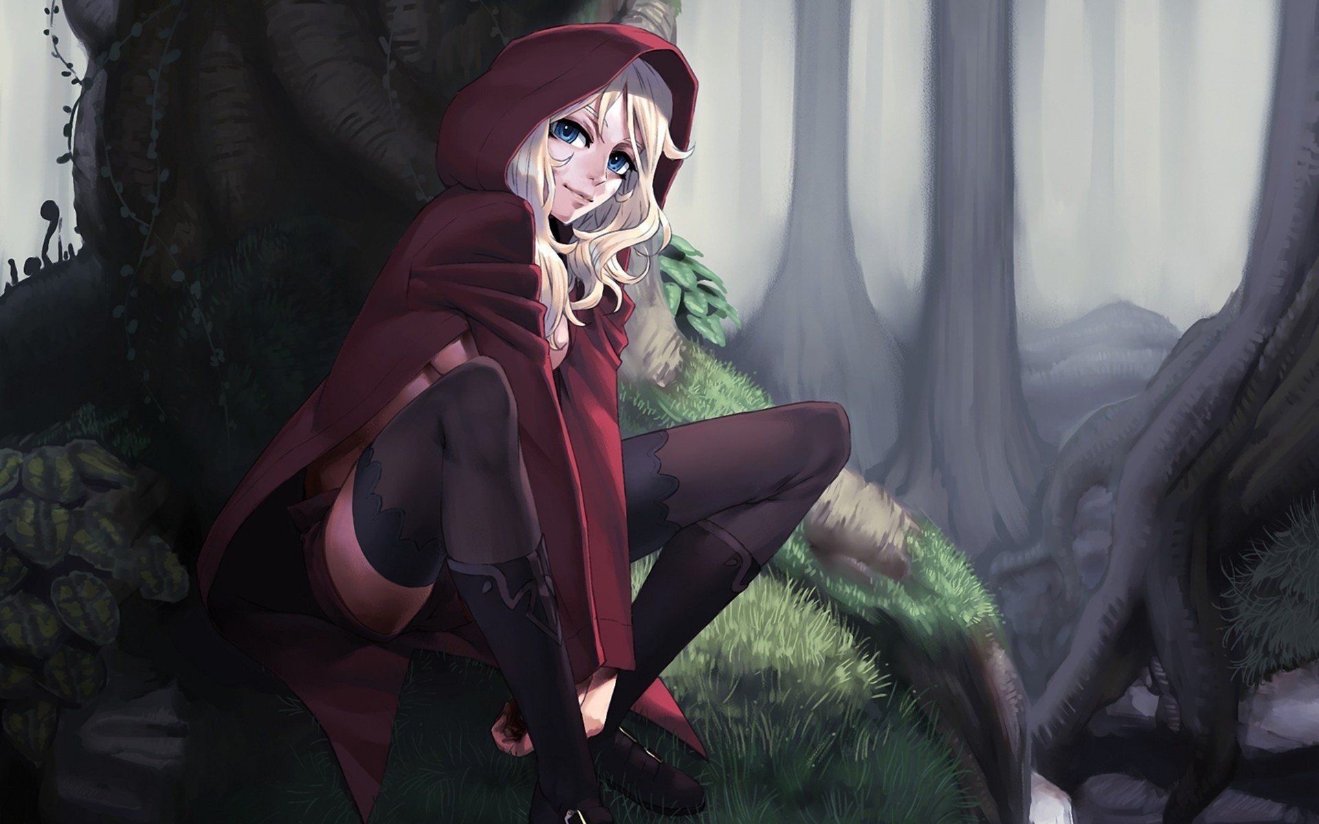 1920x1200 Little Red Riding Hood. Little Red Riding Hood Girl x 1200, Desktop