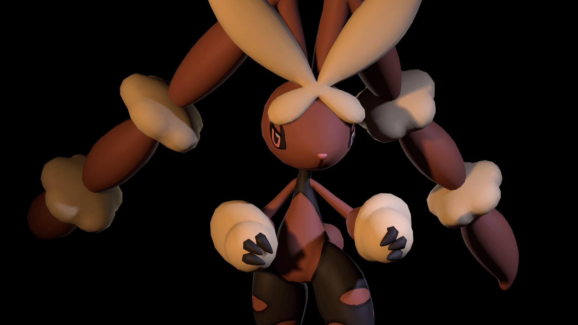 1920x1080 Mega Lopunny in ready stance, Desktop