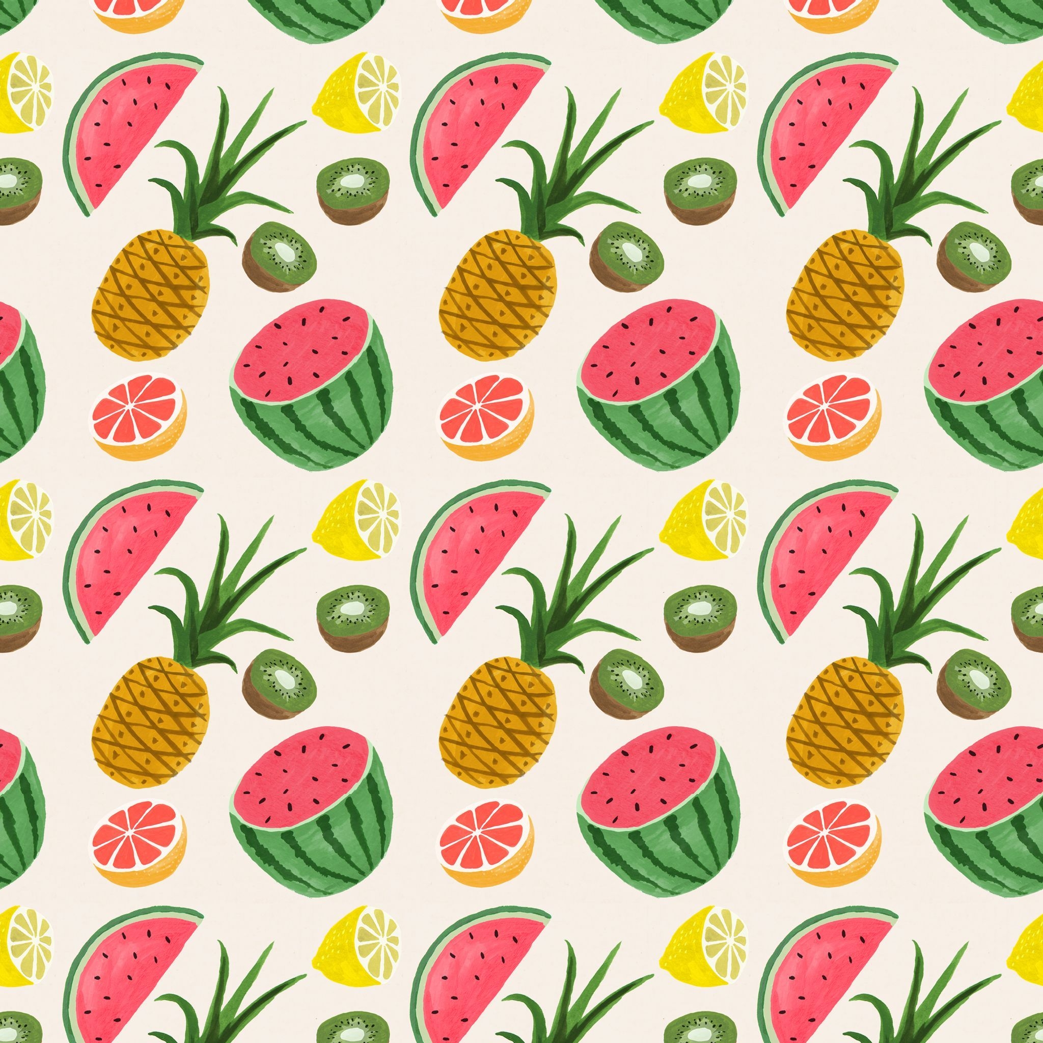 2050x2050 Cute Fruit Wallpaper Free Cute Fruit Background, Phone