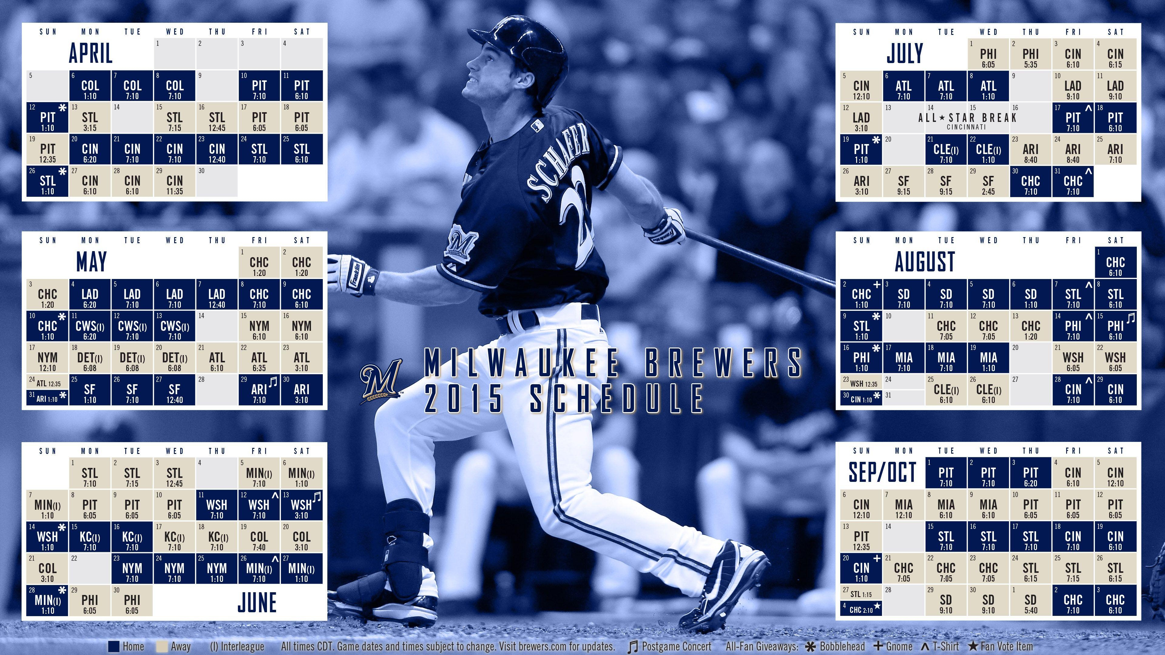 3840x2160 Milwaukee Brewers Wallpaper, Desktop