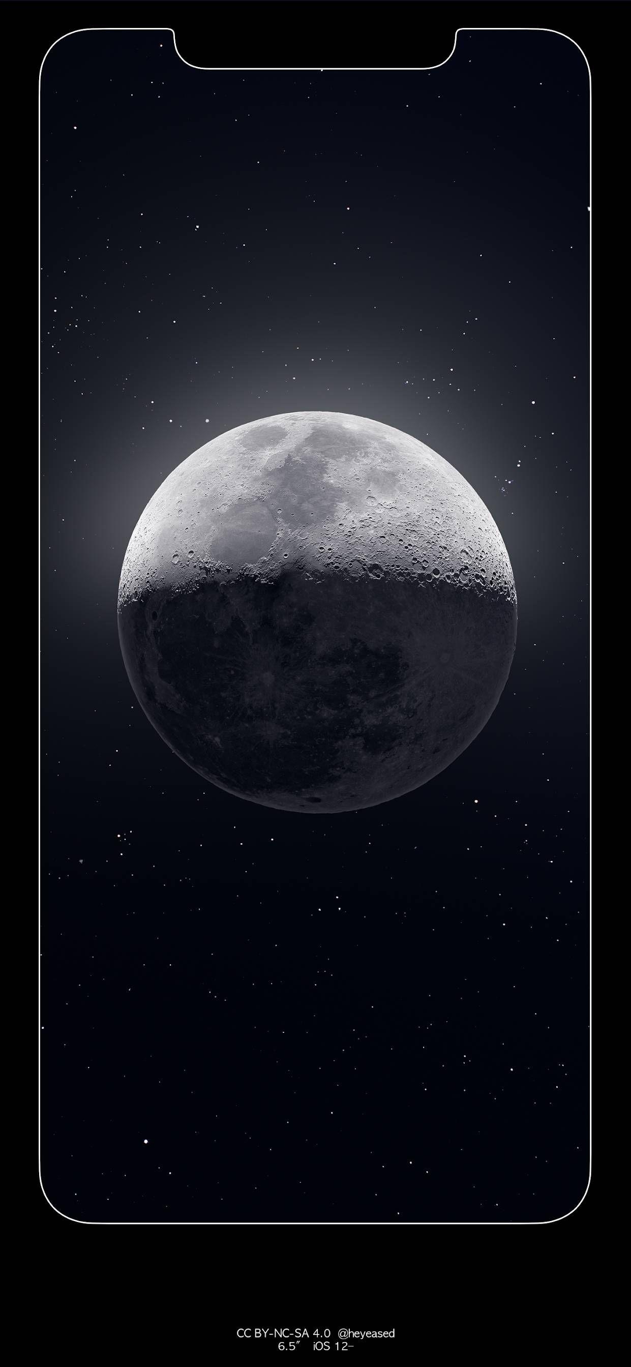 1250x2690 Xs Max Moon Border Wallpaper. Grey wallpaper iphone, iPhone lockscreen wallpaper, iPhone wallpaper image, Phone