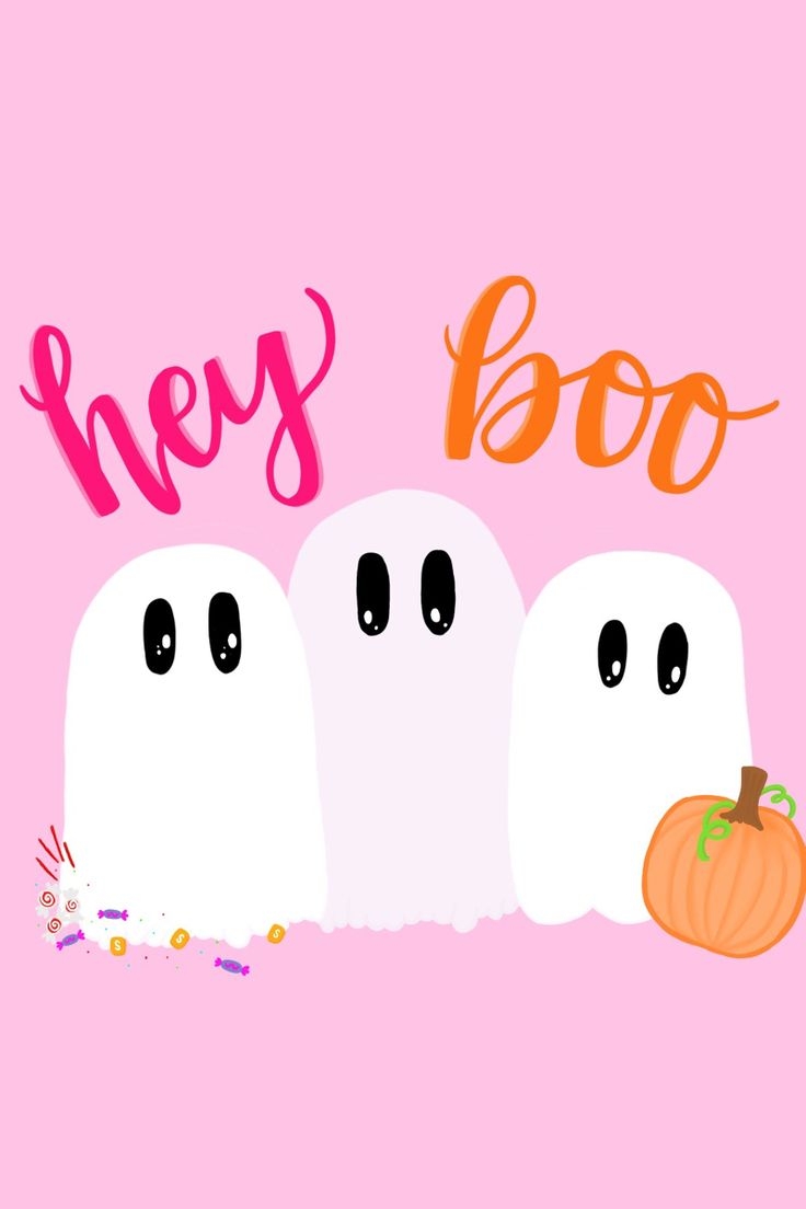 740x1110 Hey Boo!! Fall Halloween Wallpaper, Phone