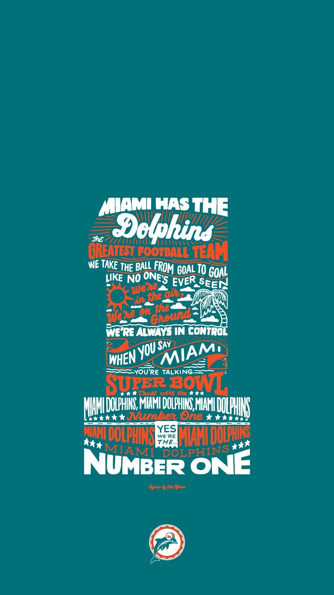 1080x1920 Found this awesome phone wallpaper. I think it's from that video that the Dolphins made on Twitter. There's a computer screen one as well if you're interested I'll post it, Phone