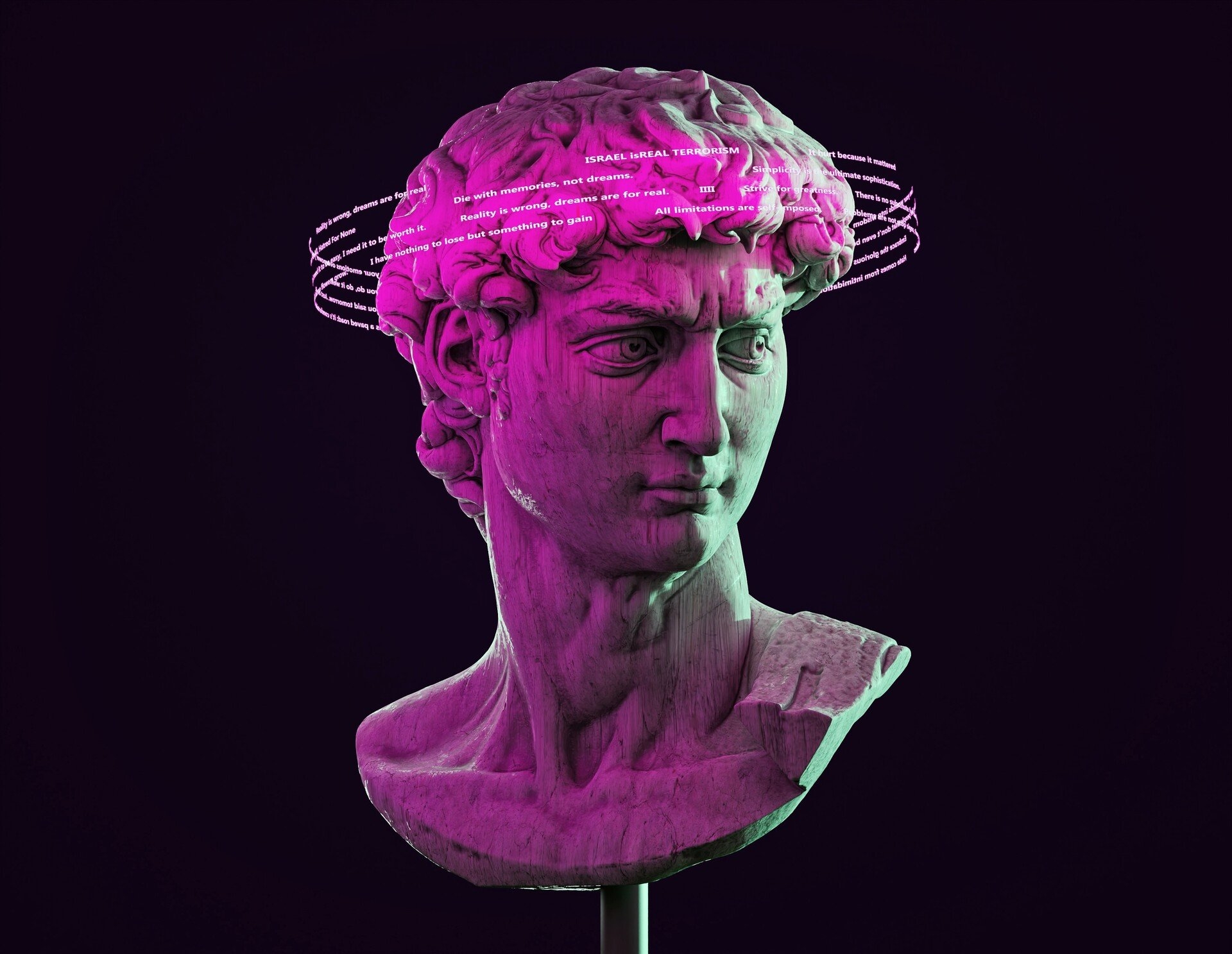 1920x1490 David Michelangelo head, Desktop