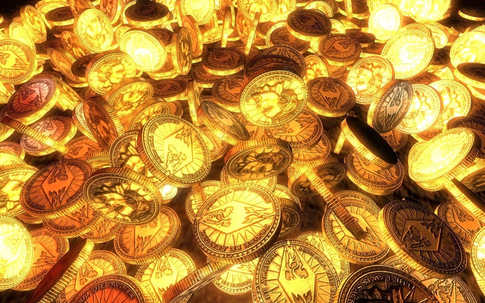 1680x1050 Gold, Coins, Texture, Widescreen, High, Resolution, Wallpaper, Desktop