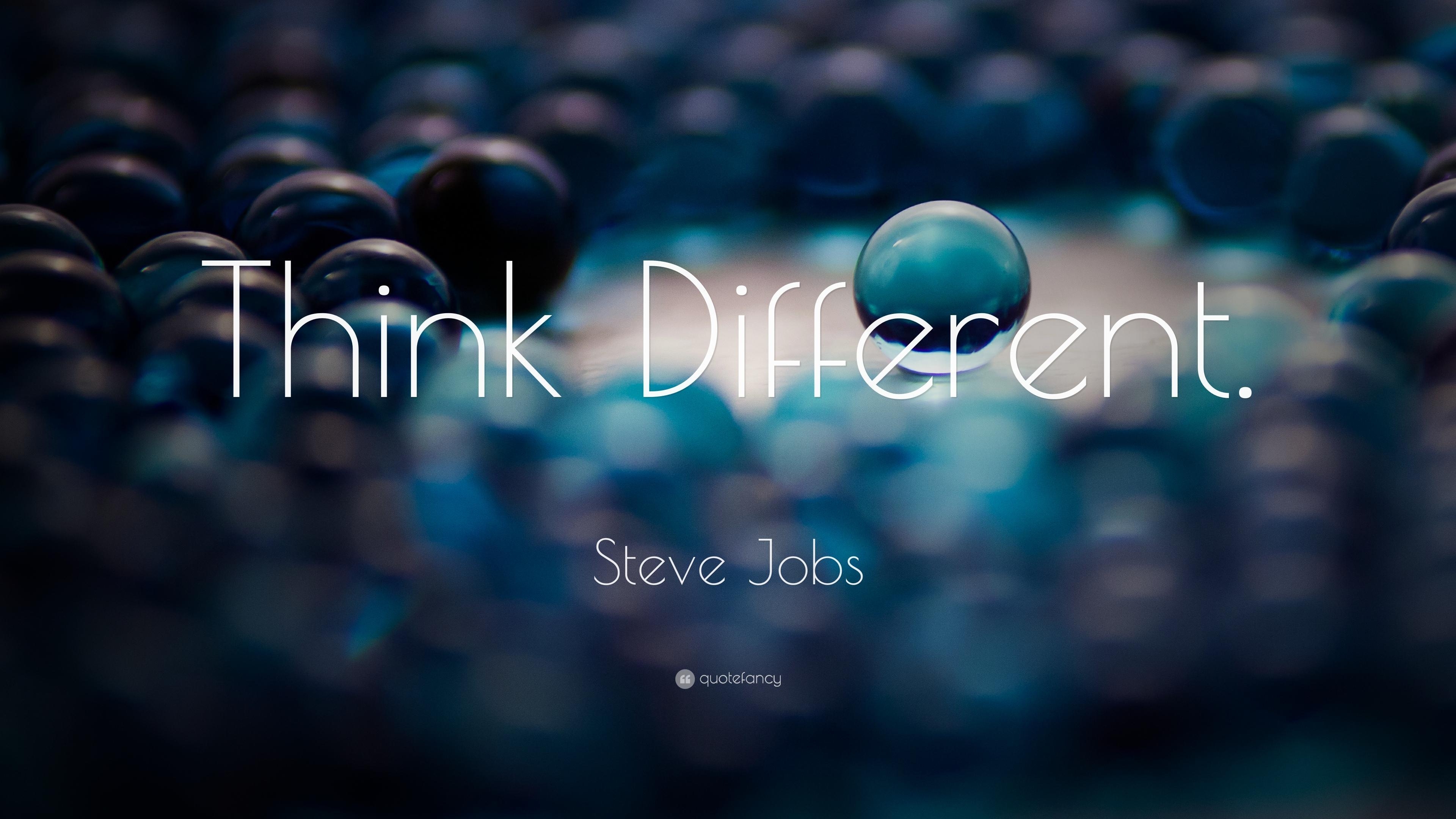 3840x2160 Steve Jobs Quote: “Think Different.” (21 wallpaper), Desktop