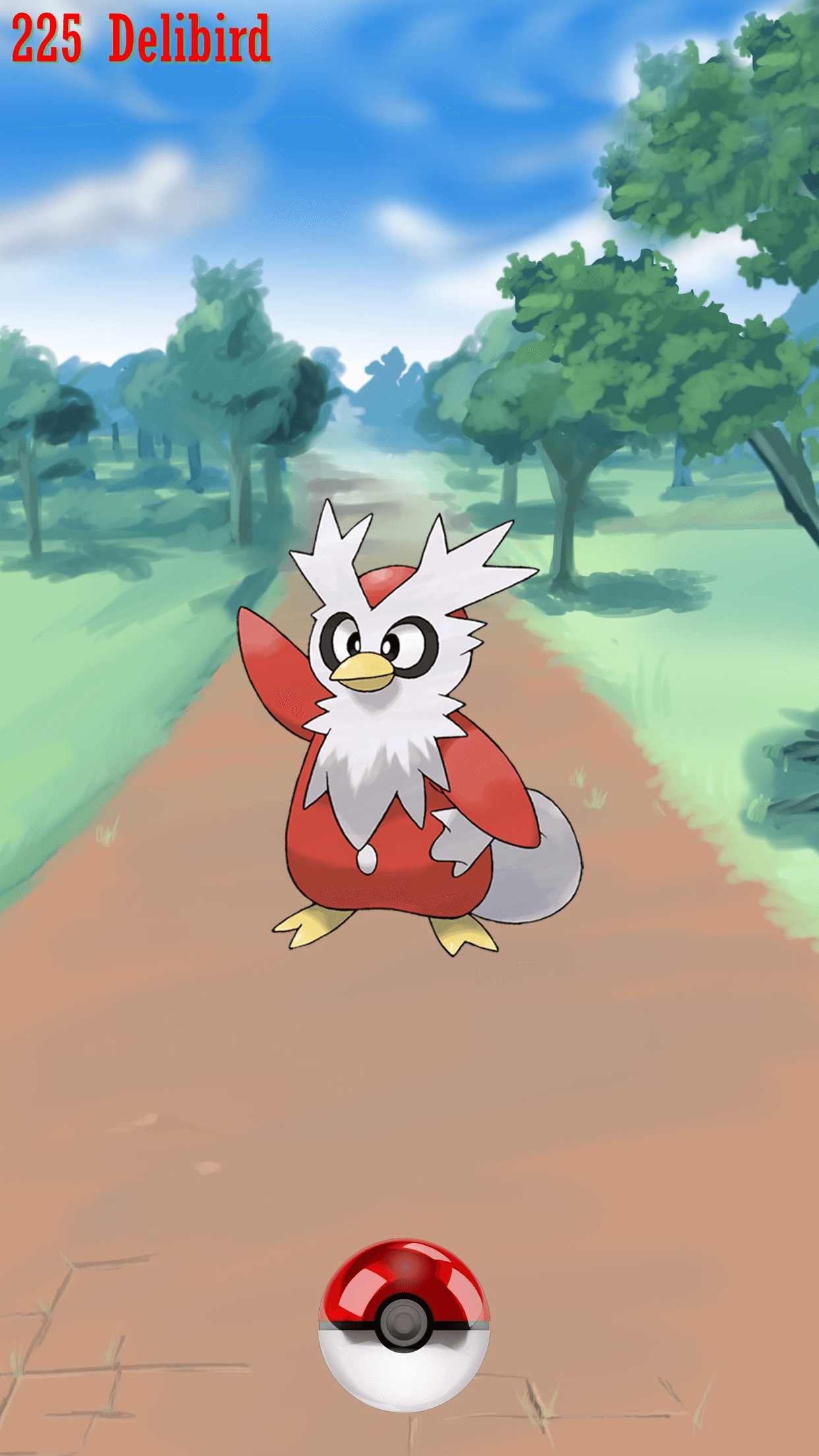 1250x2210 Street Pokeball Delibird, Phone