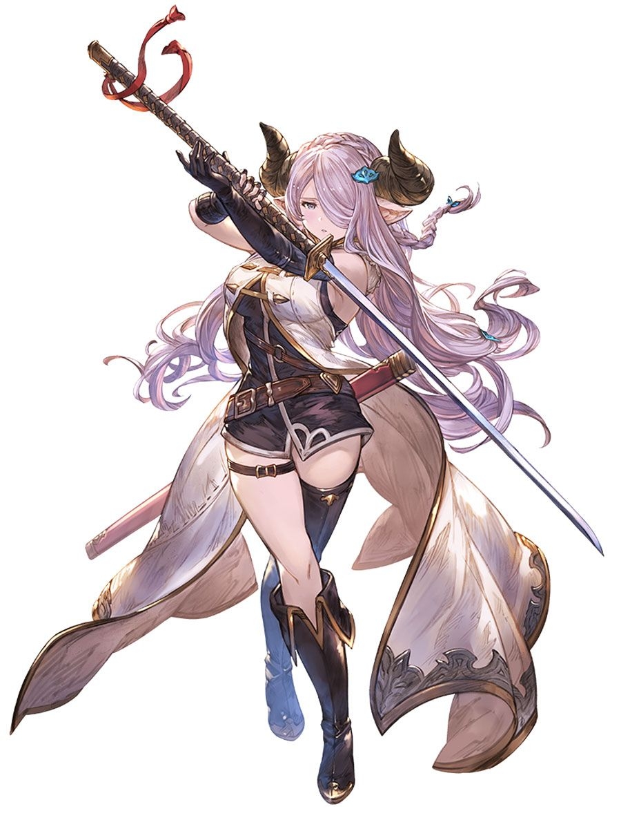 900x1200 Narmaya Art Fantasy Versus Art Gallery. Gothic fantasy art, Urban fantasy art, Granblue fantasy characters, Phone