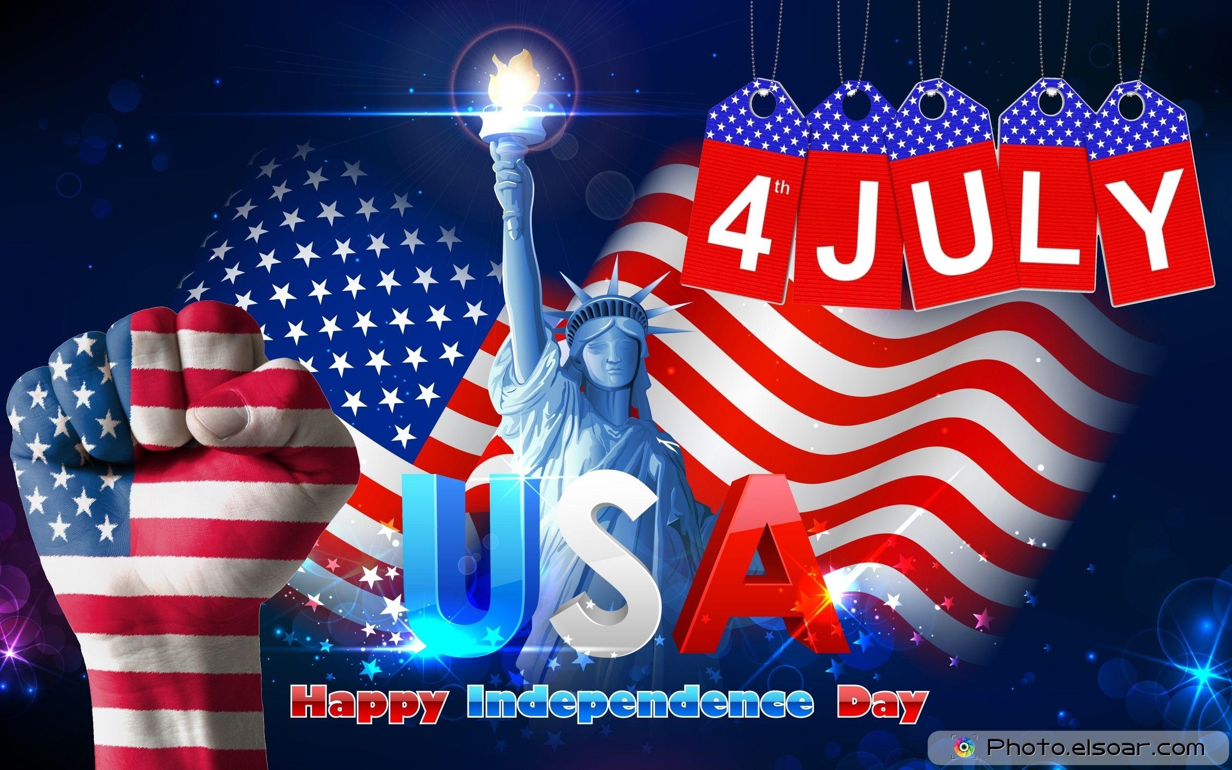 2400x1500 Free Download USA Independence Day 4th July Flag Picture Image, Desktop