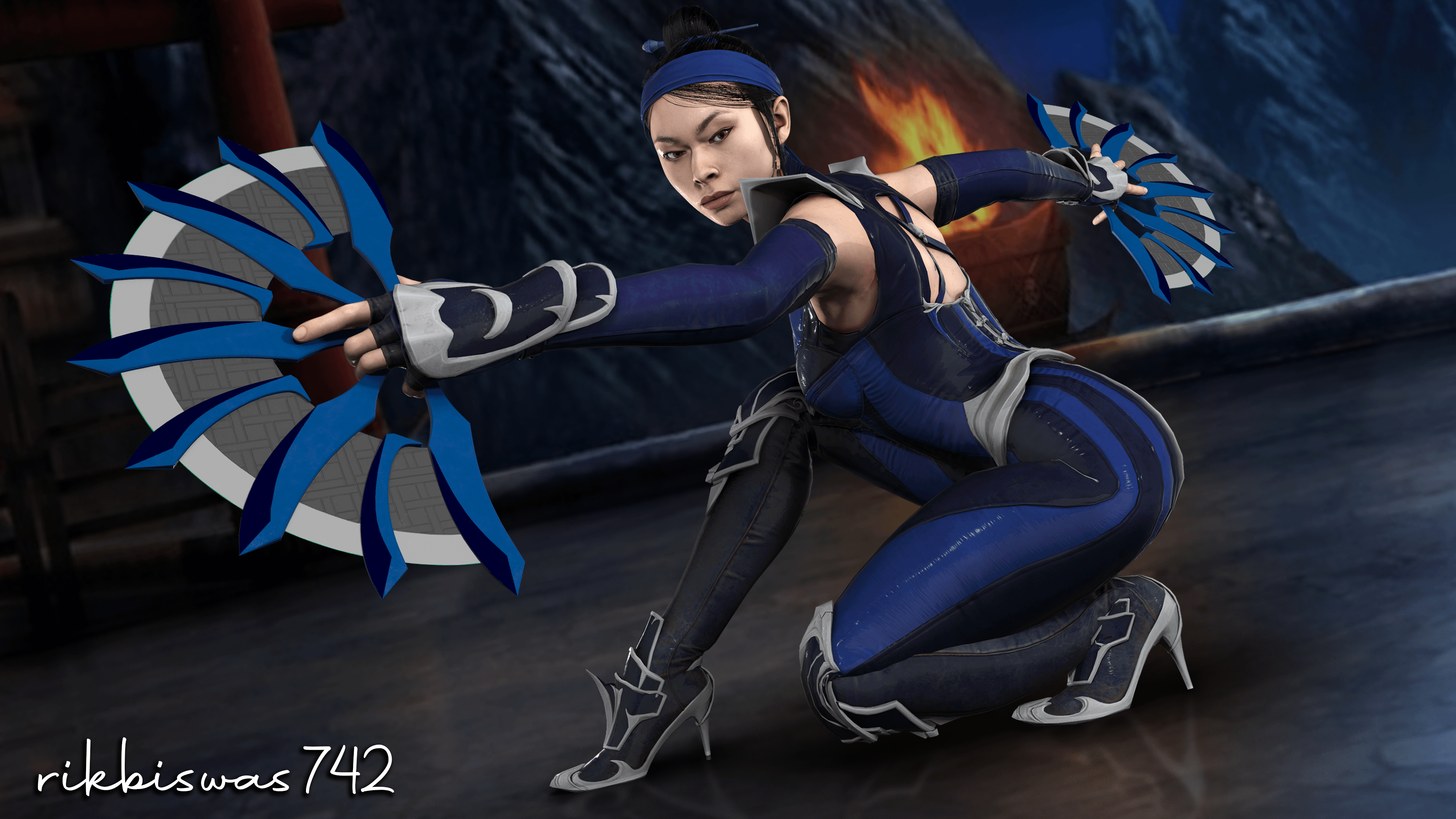 3840x2160 Kitana Wallpaper (4k resolution), made by me. If you want you can use it. Please do credit me if you use it. I recreated the entire pose manually, Desktop