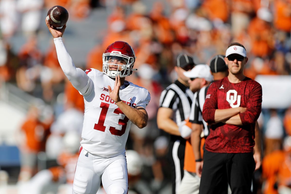 1200x800 Oklahoma Vs. Texas: Freshman Caleb Williams 66 Yard TD Run In Red River Shootout, Desktop