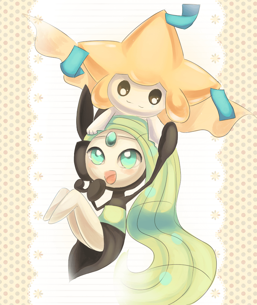 850x1000 Meloetta and Jirachi. I, Phone