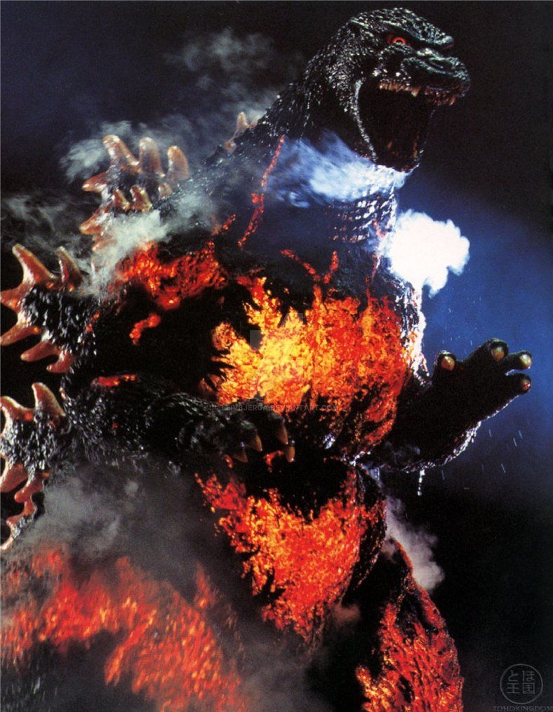 790x1020 Godzilla 1995 A.K.A Burning Godzilla by leivbjerga. Godzilla Godzilla, Godzilla vs, Phone