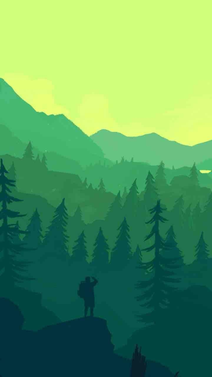 720x1280 iPhone wallpaper from Firewatch. Nature wallpaper, Minimalist, Phone