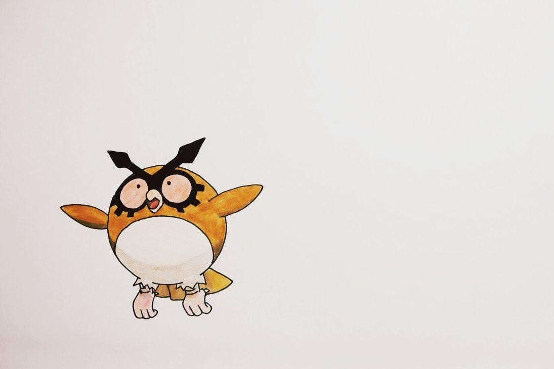 1100x730 Hoothoot, Desktop