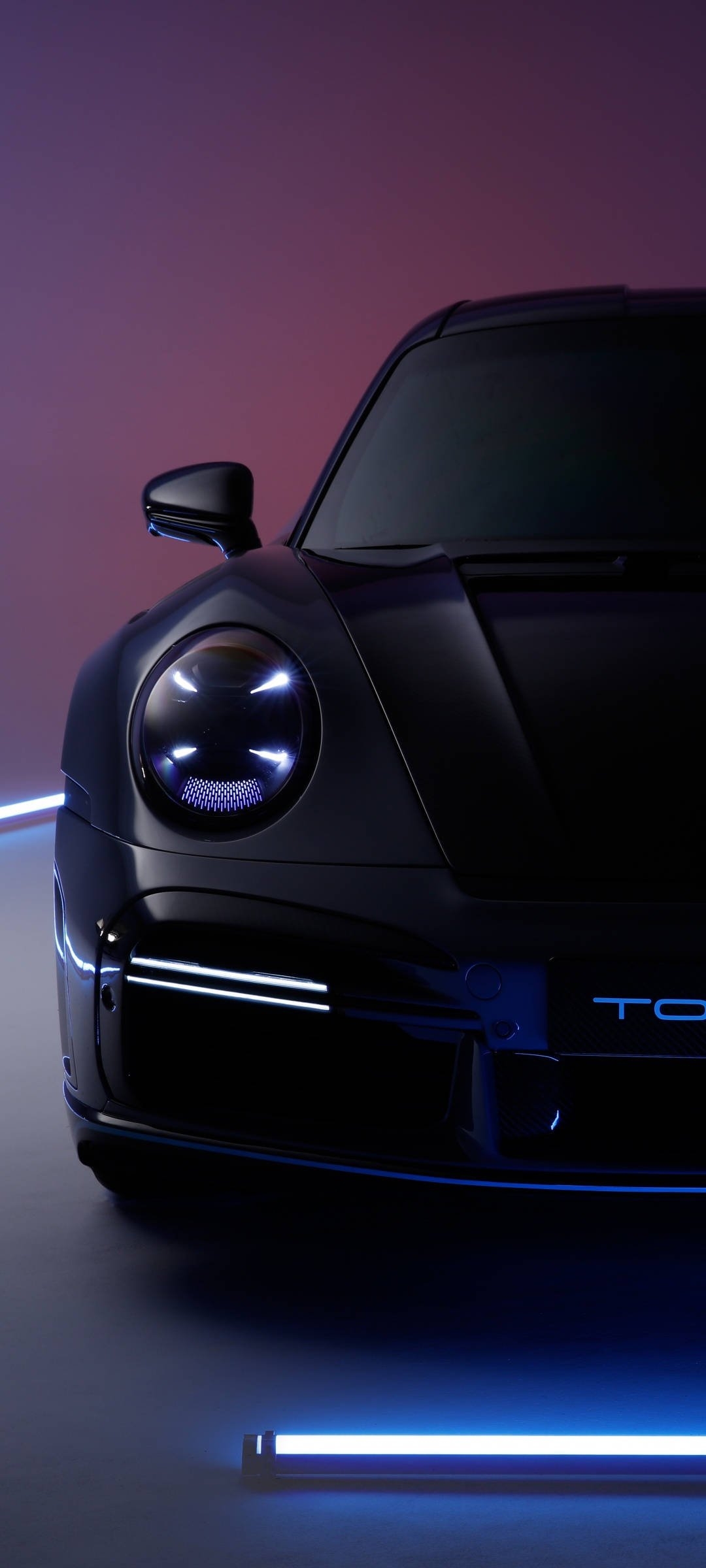 1080x2400 Download Sleek Black Porsche 911 Wallpaper, Phone