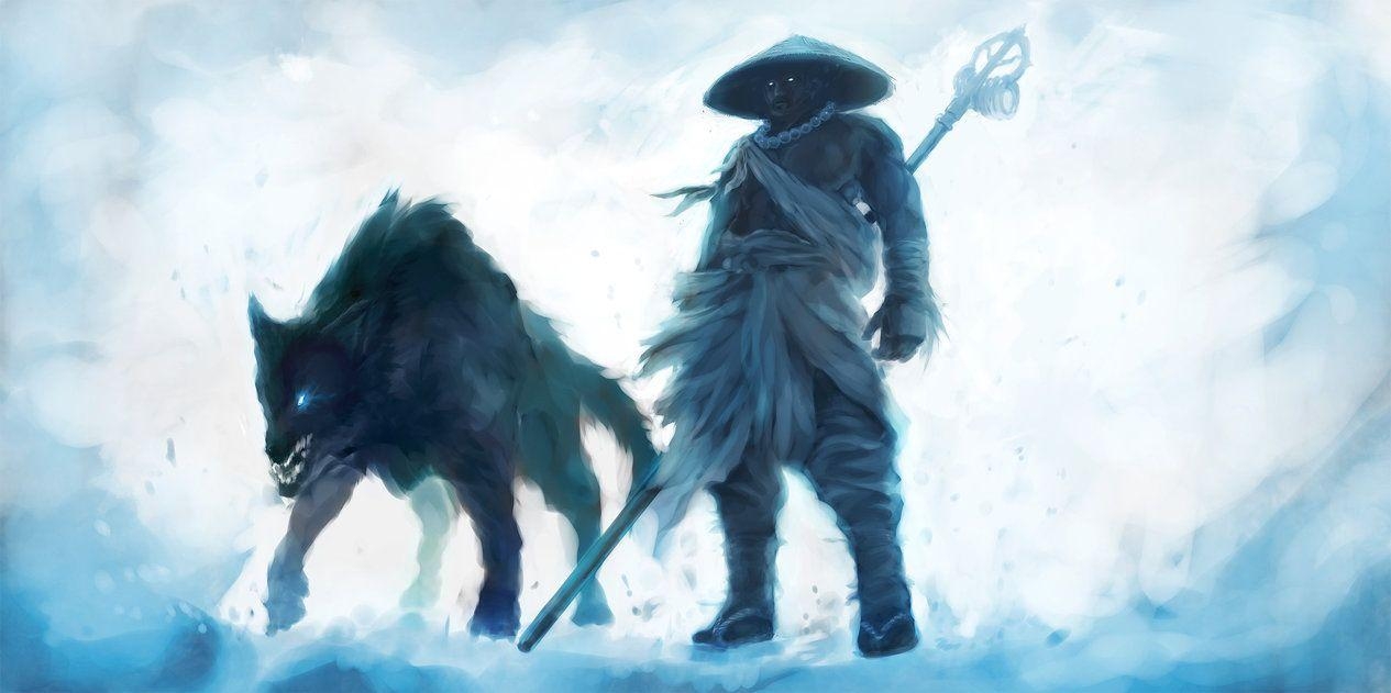 1270x640 Ice Wolf, Desktop